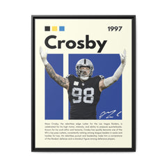 Maxx Crosby: Defensive Dynamo - Canvas Wall Art