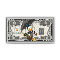 Duck Dynasty of Luxury: Pop Art Fashion Icon, Disney Meets High-End Branding, Urban Street Art Elegance - Canvas Wall Art
