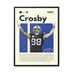 Maxx Crosby: Defensive Dynamo - Canvas Wall Art