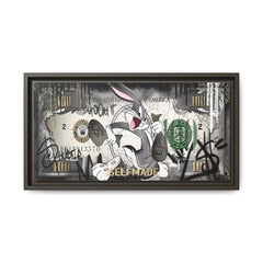 Bunny Benjamins: Pop Art Currency Remix, American Dream Iconography - Canvas Wall Art