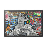 Urban Kaleidoscope: Street Art Fusion, Visual Commentary, Graffiti Narrative - Canvas Wall Art