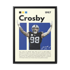 Maxx Crosby: Defensive Dynamo - Canvas Wall Art