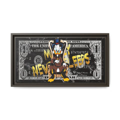 Feds and Feathers: Pop Art Currency Remix, Cartoon Financial Commentary - Canvas Wall Art