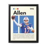 Josh Allen - Canvas Wall Art