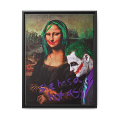 Mona Lisa Metamorphosis: Pop Culture Remix, Comic Book Reimagining - Canvas Wall Art