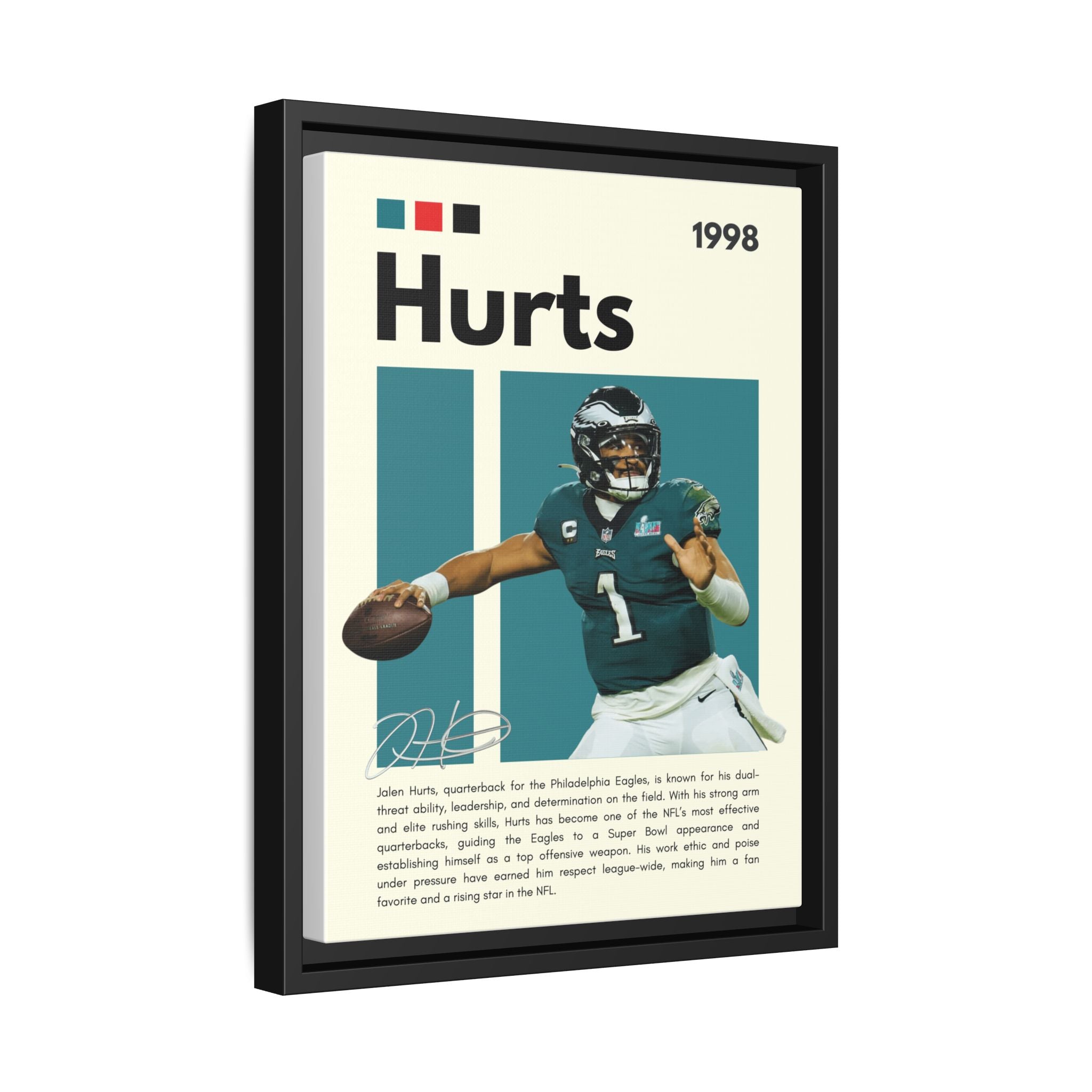 Quarterback's Triumph - Canvas Wall Art
