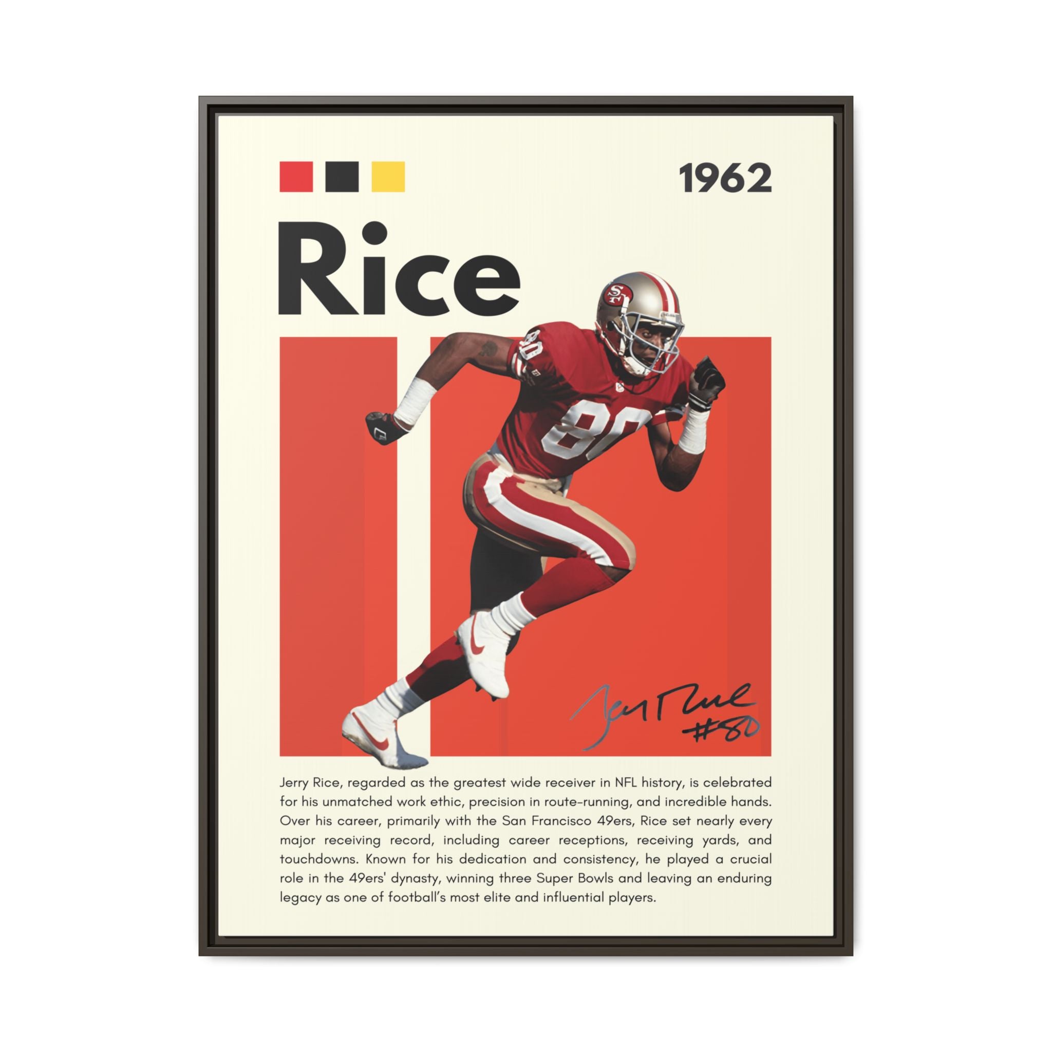Jerry Rice: Gridiron Legend - Canvas Wall Art