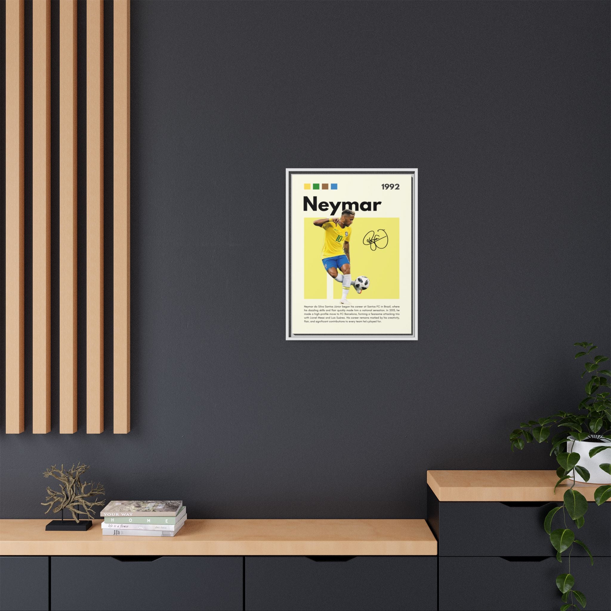 Neymar's Golden Moment - Canvas Wall Art