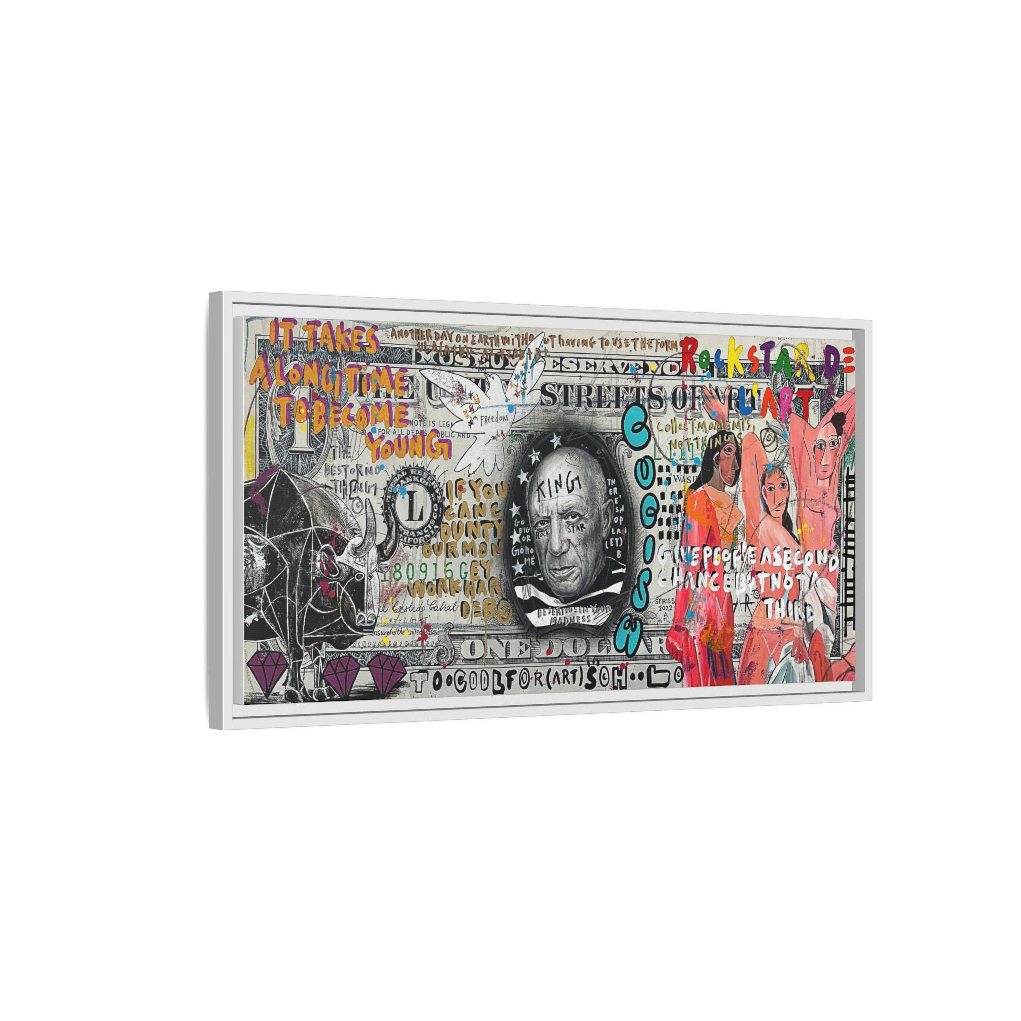 Cultural Remix: Pop Art Portrait, Street Art Legacy, Contemporary Expression - Canvas Wall Art