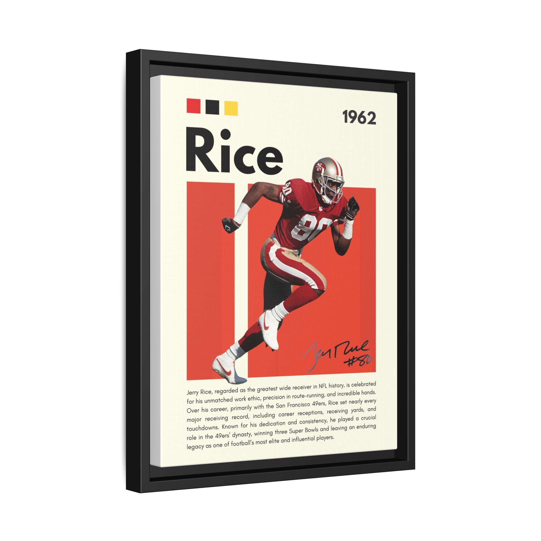 Jerry Rice: Gridiron Legend - Canvas Wall Art