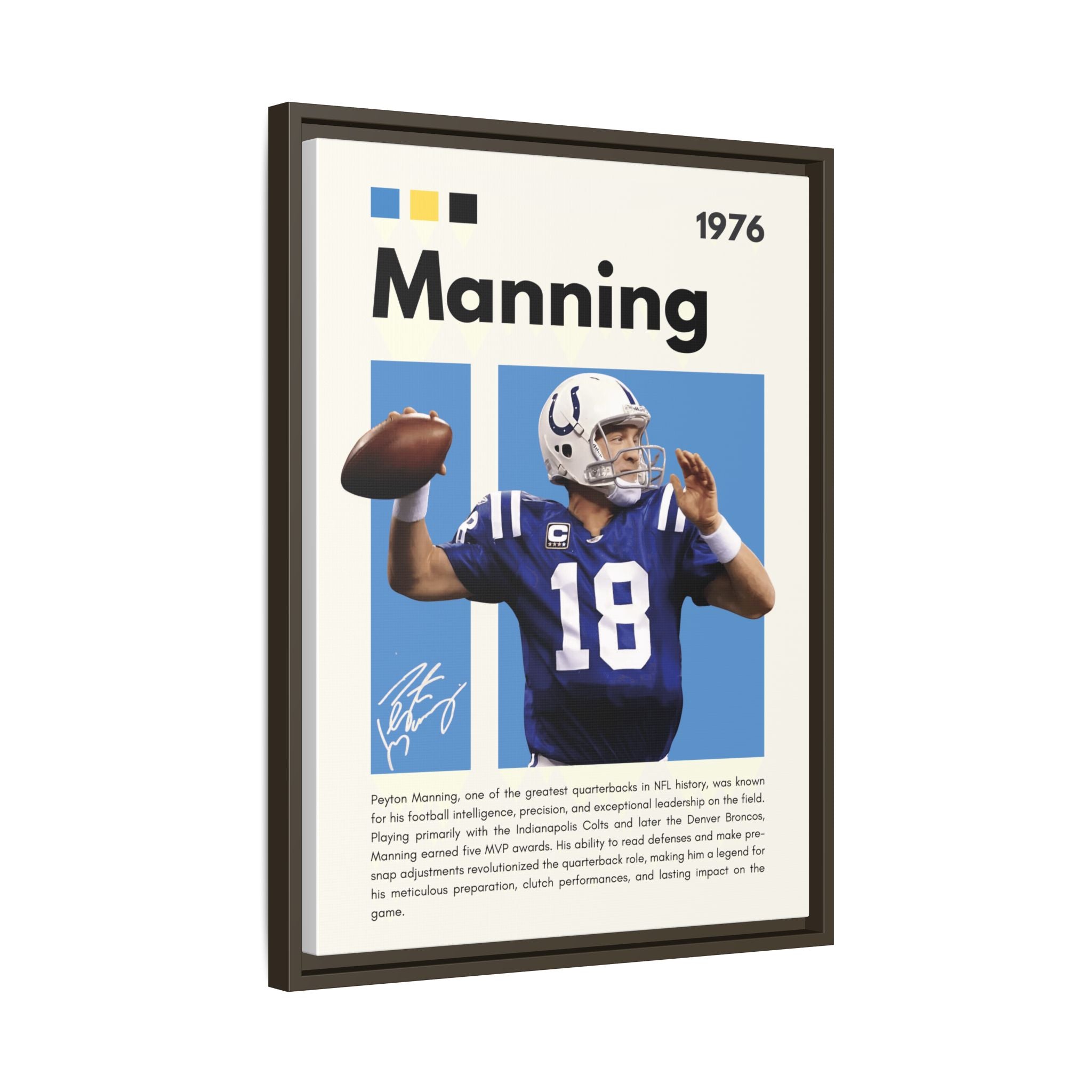 Peyton Manning: Gridiron Genius - Canvas Wall Art