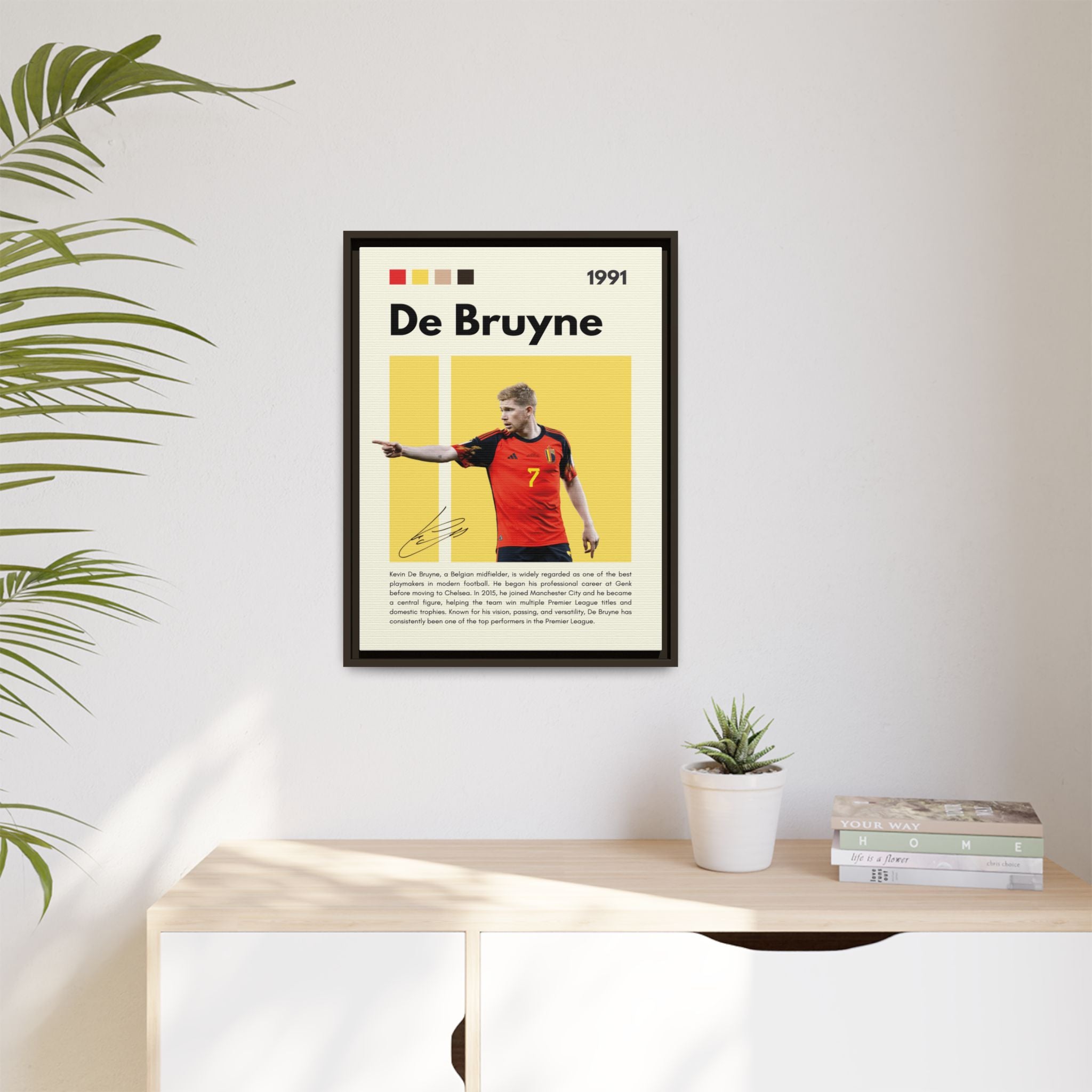 De Bruyne: Football's Maestro - Canvas Wall Art