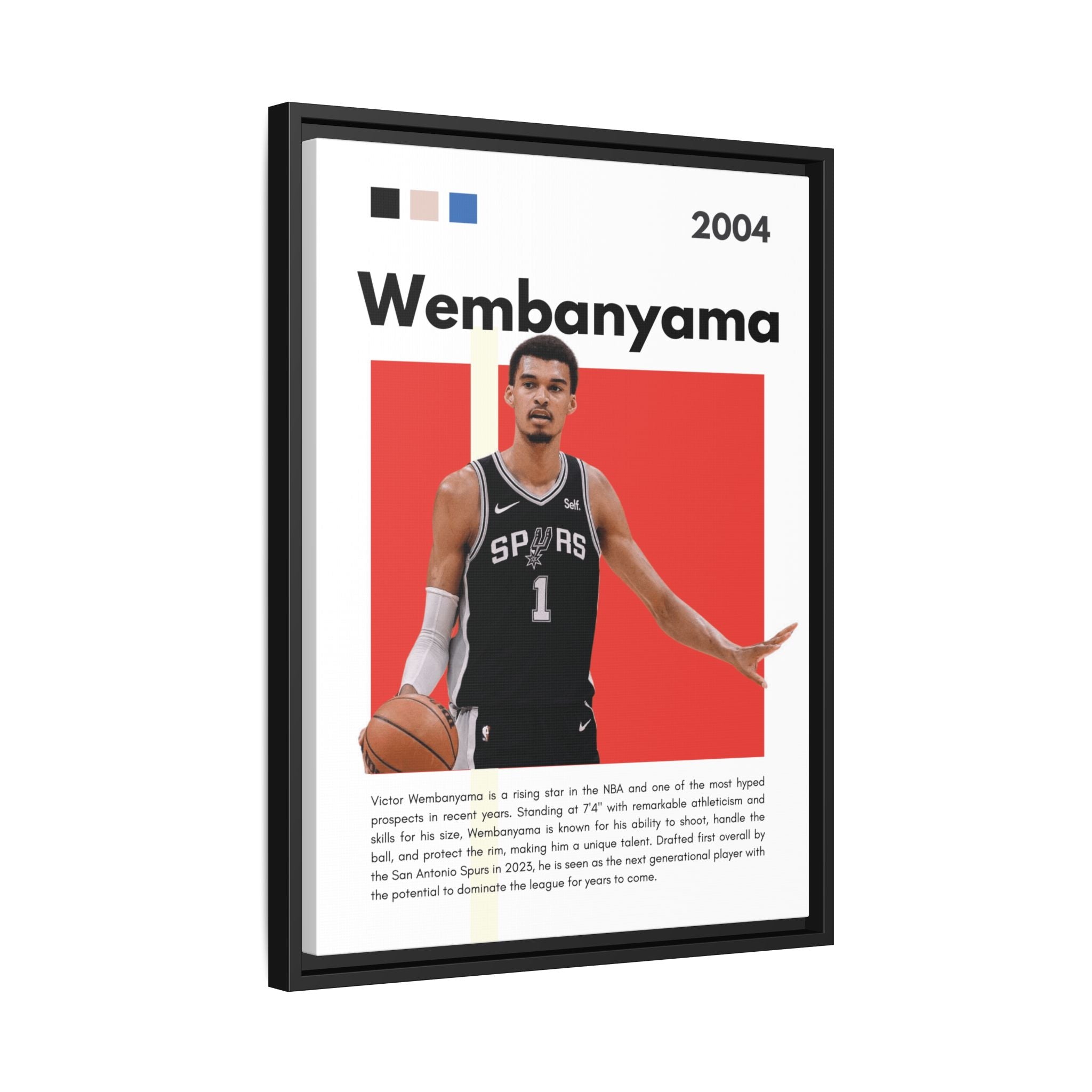 Wembanyama Rising - Canvas Wall Art