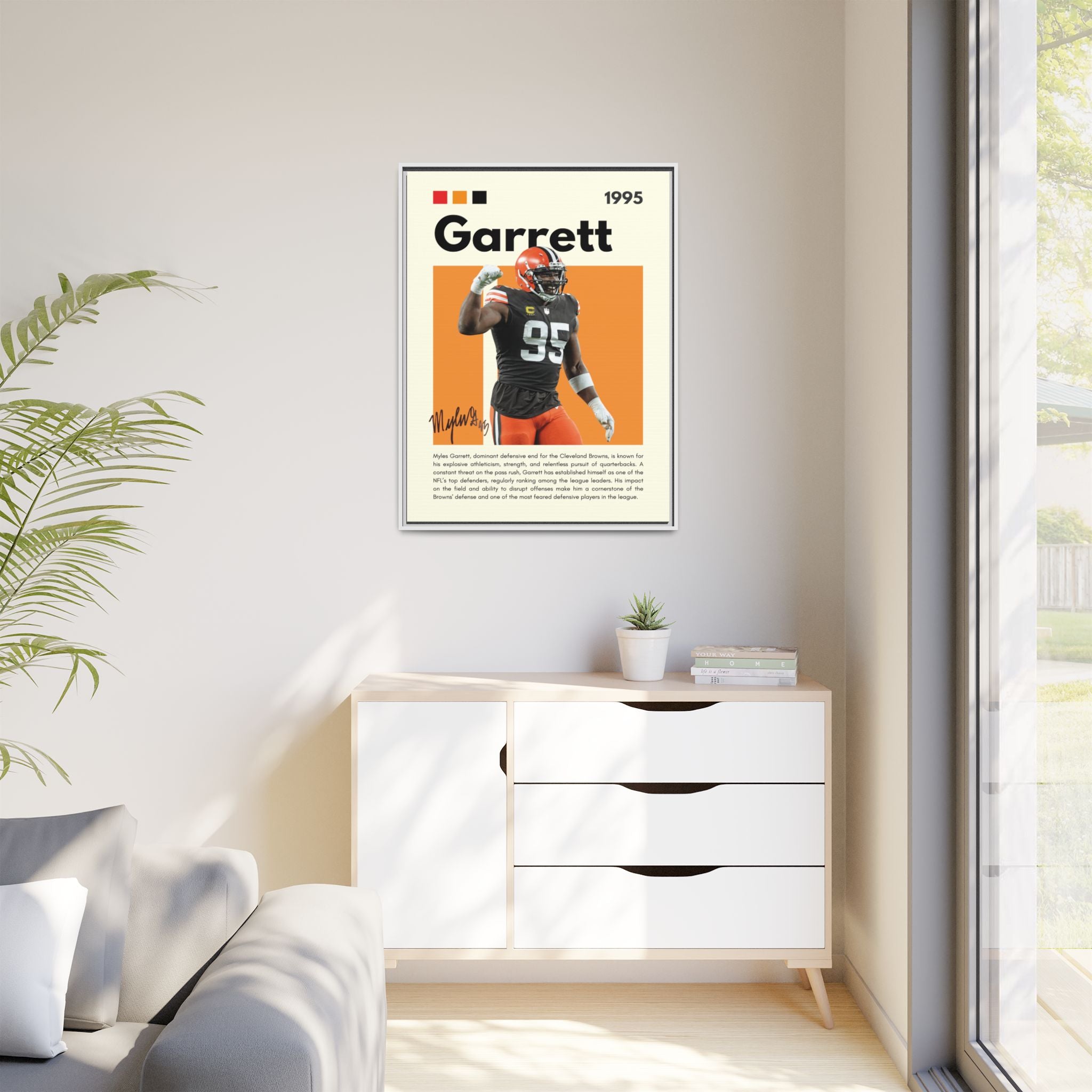 Myles Garrett: Beast of the Browns - Canvas Wall Art