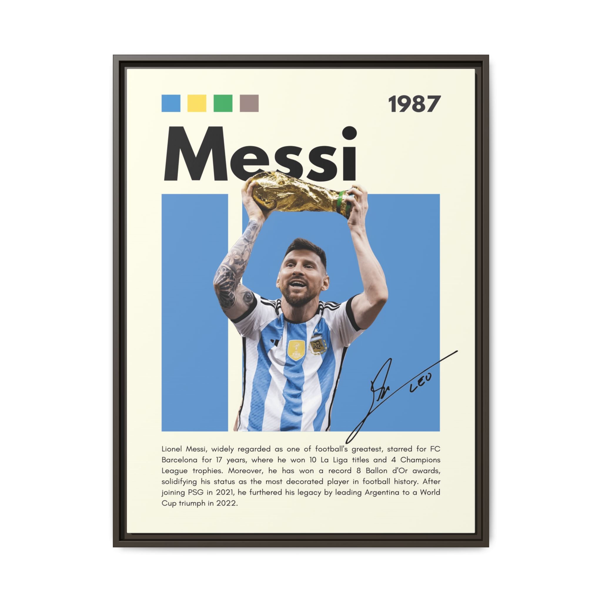 Messi's Triumph - Canvas Wall Art