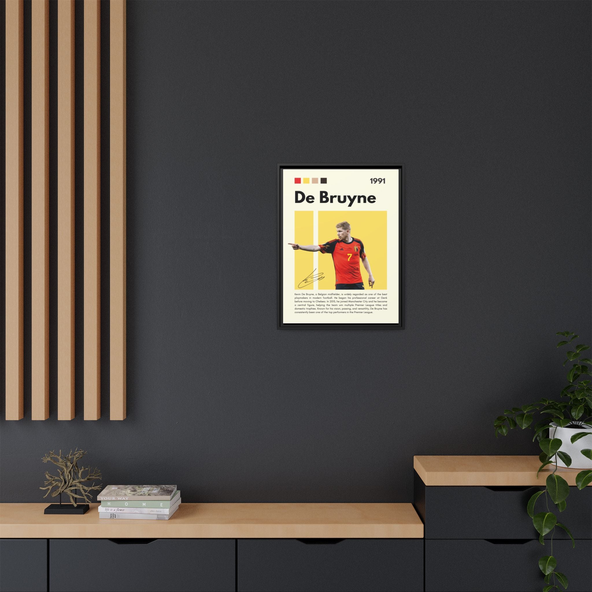 De Bruyne: Football's Maestro - Canvas Wall Art