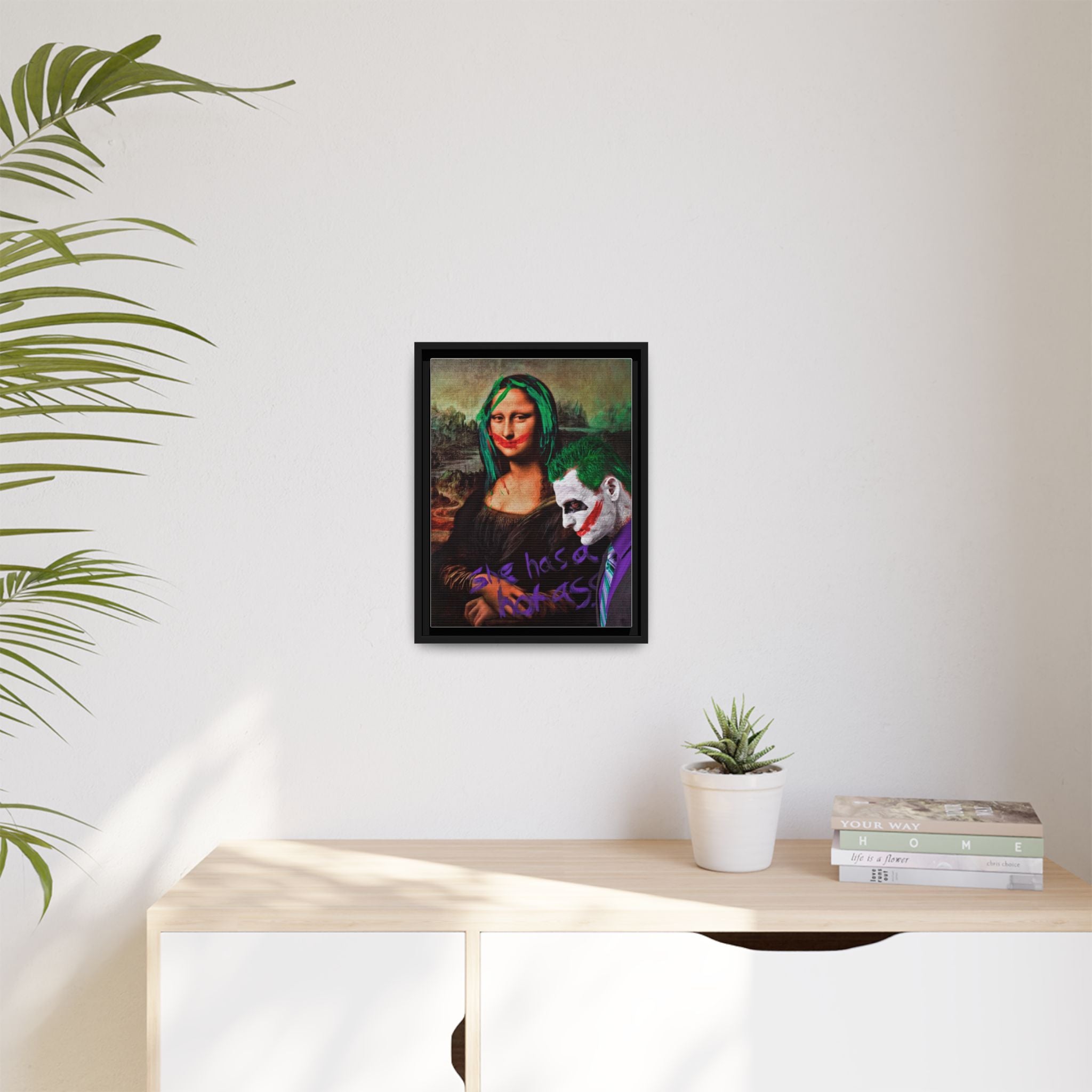 Mona Lisa Metamorphosis: Pop Culture Remix, Comic Book Reimagining - Canvas Wall Art