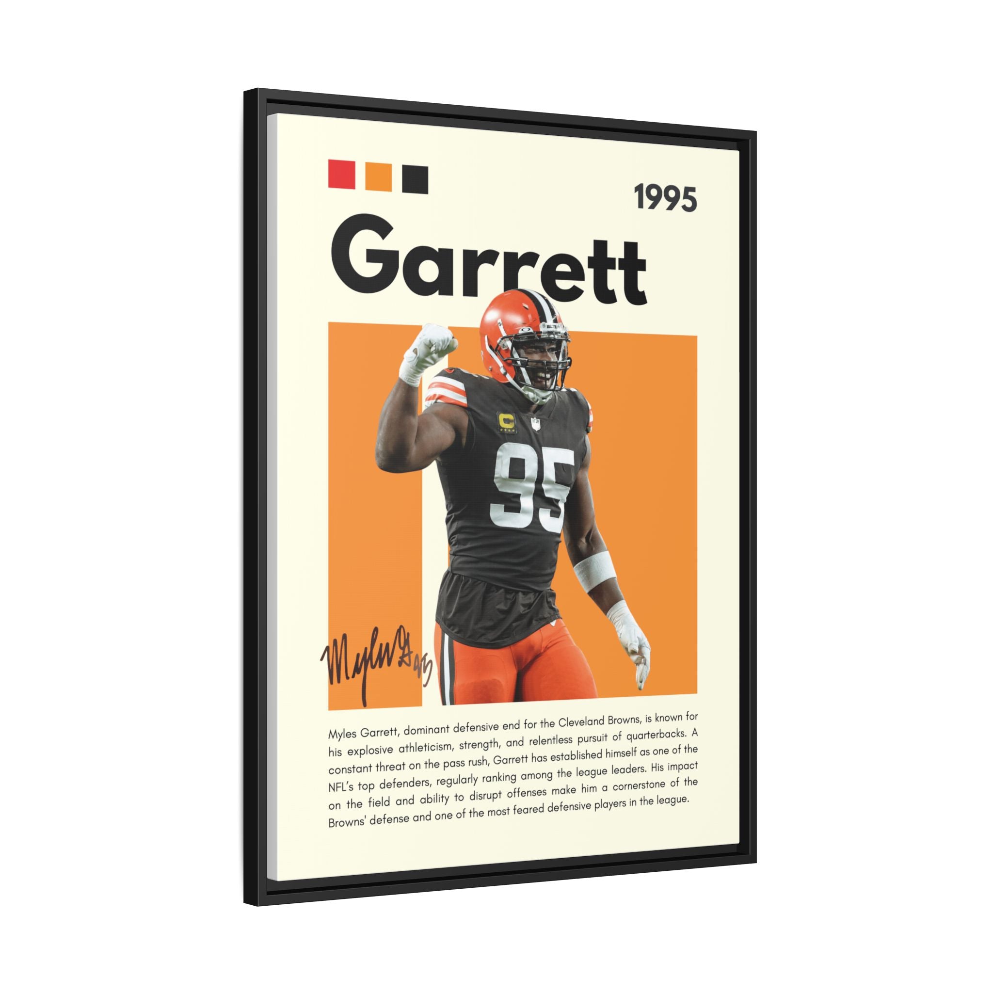 Myles Garrett: Beast of the Browns - Canvas Wall Art