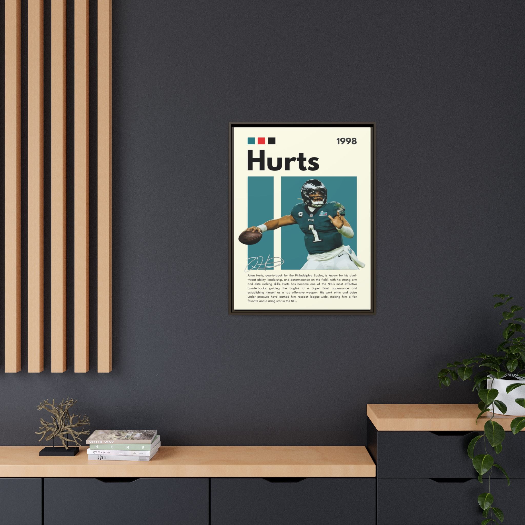 Quarterback's Triumph - Canvas Wall Art