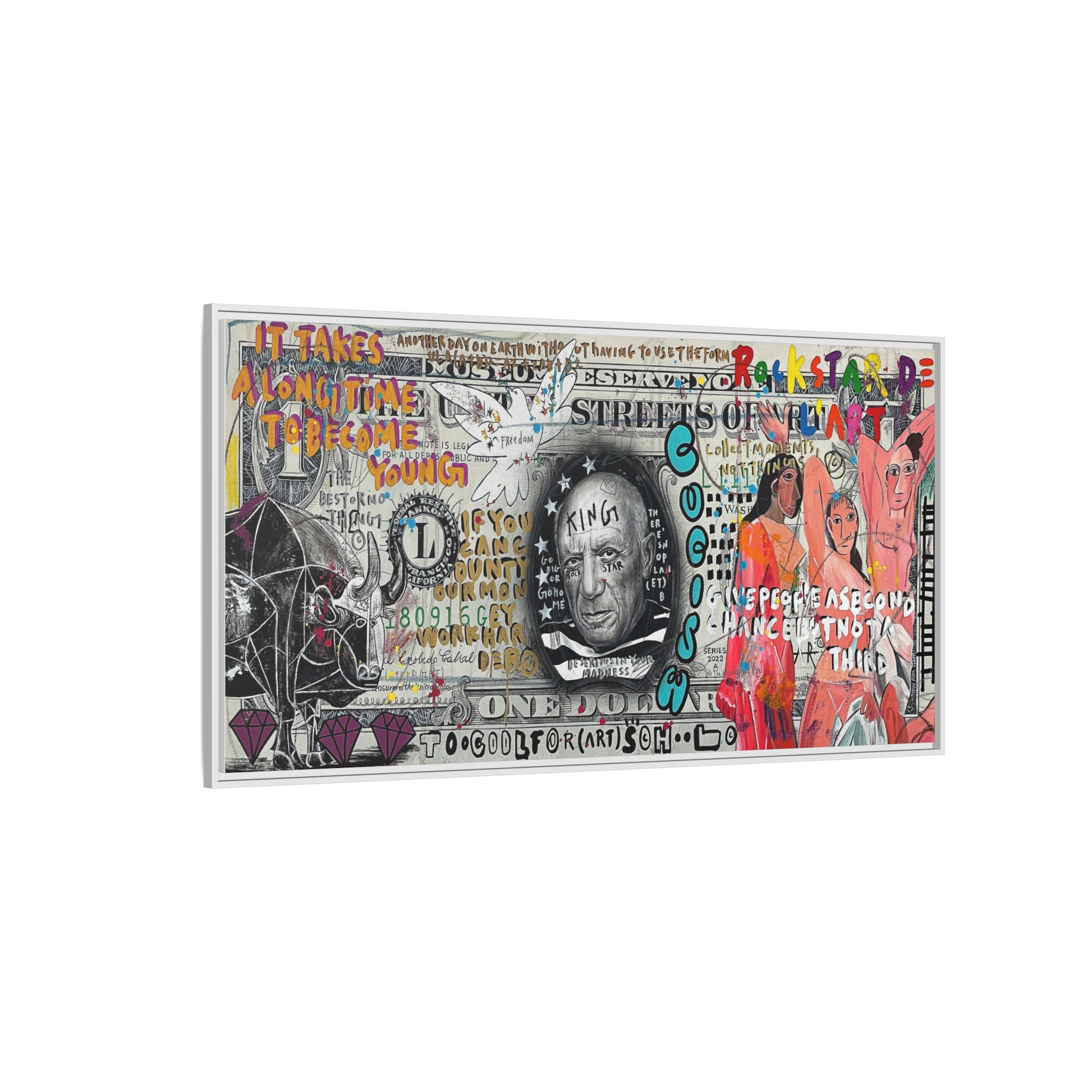 Cultural Remix: Pop Art Portrait, Street Art Legacy, Contemporary Expression - Canvas Wall Art