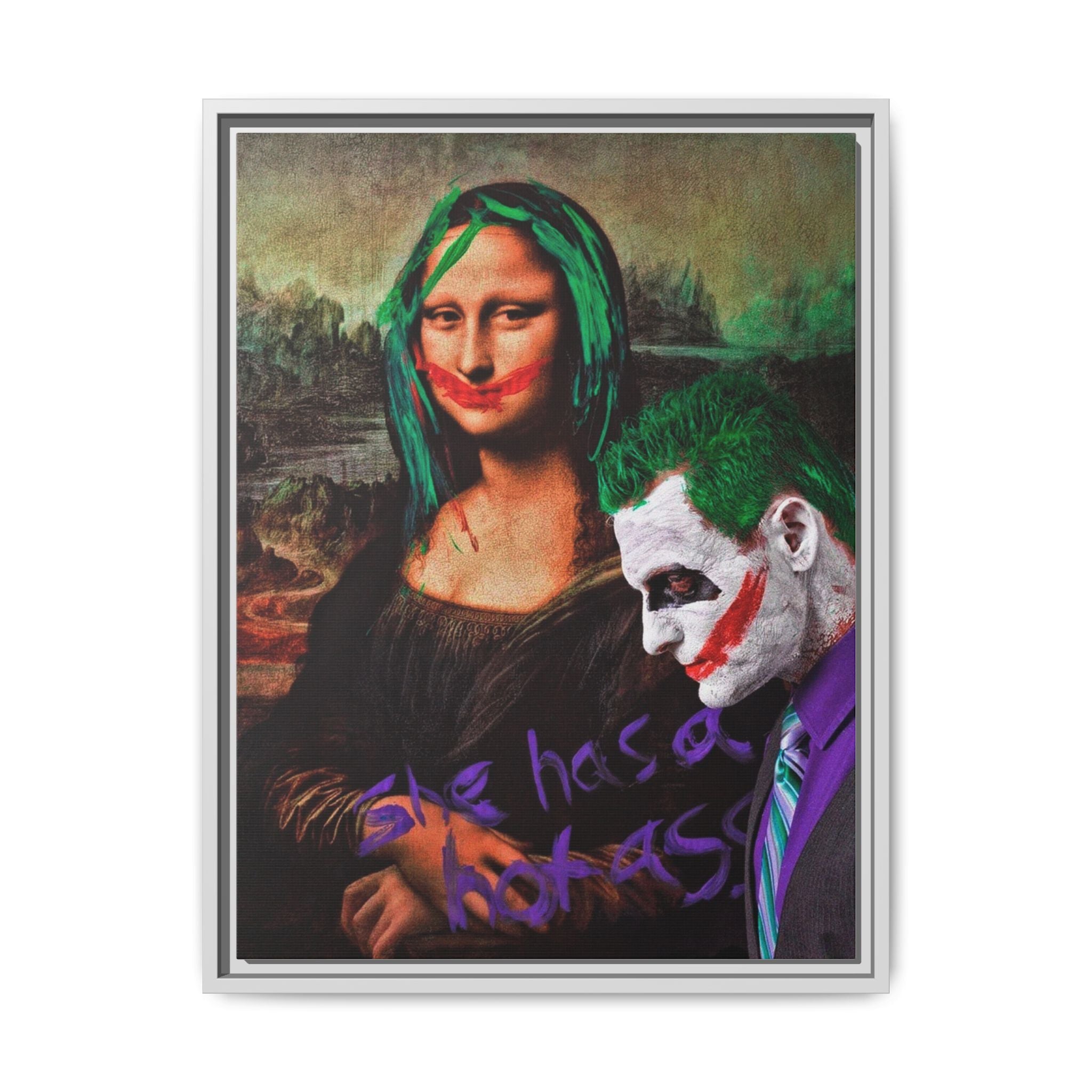 Mona Lisa Metamorphosis: Pop Culture Remix, Comic Book Reimagining - Canvas Wall Art