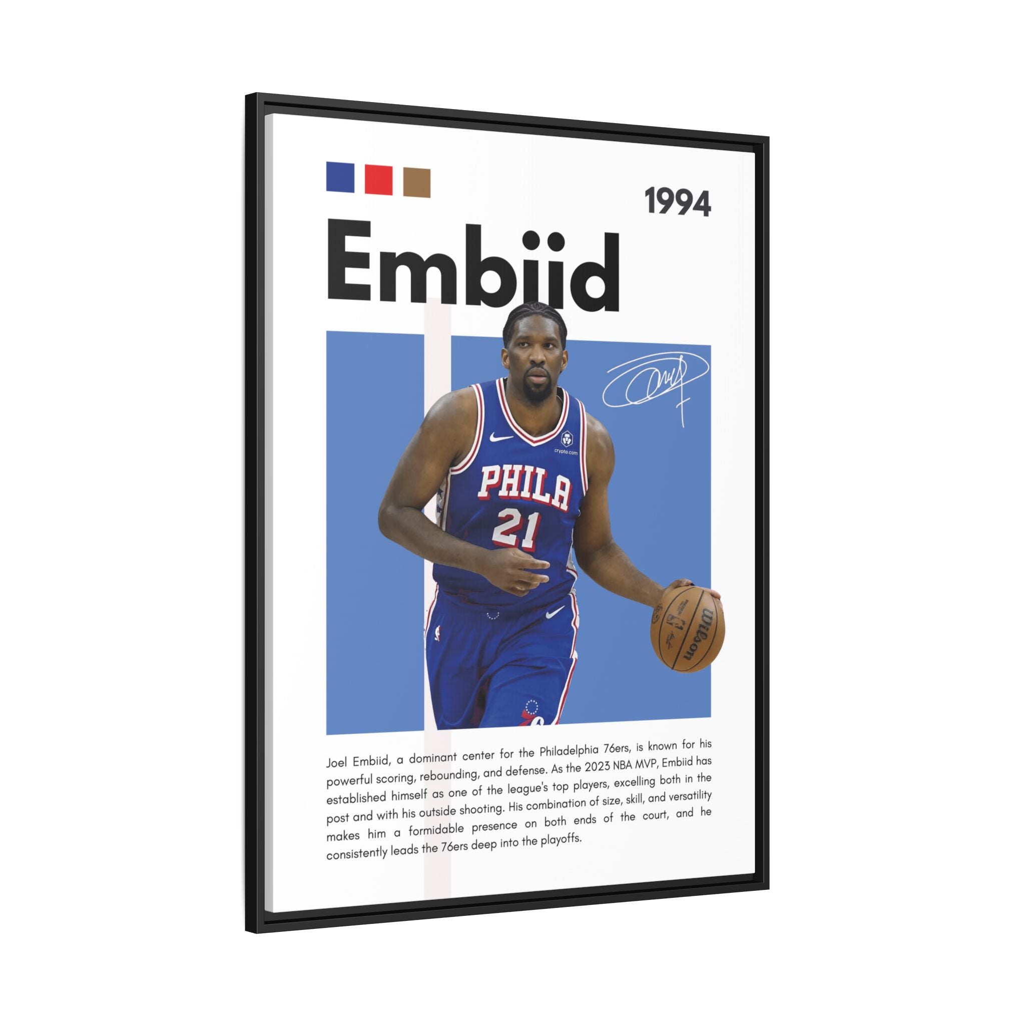 Embiid MVP - Canvas Wall Art