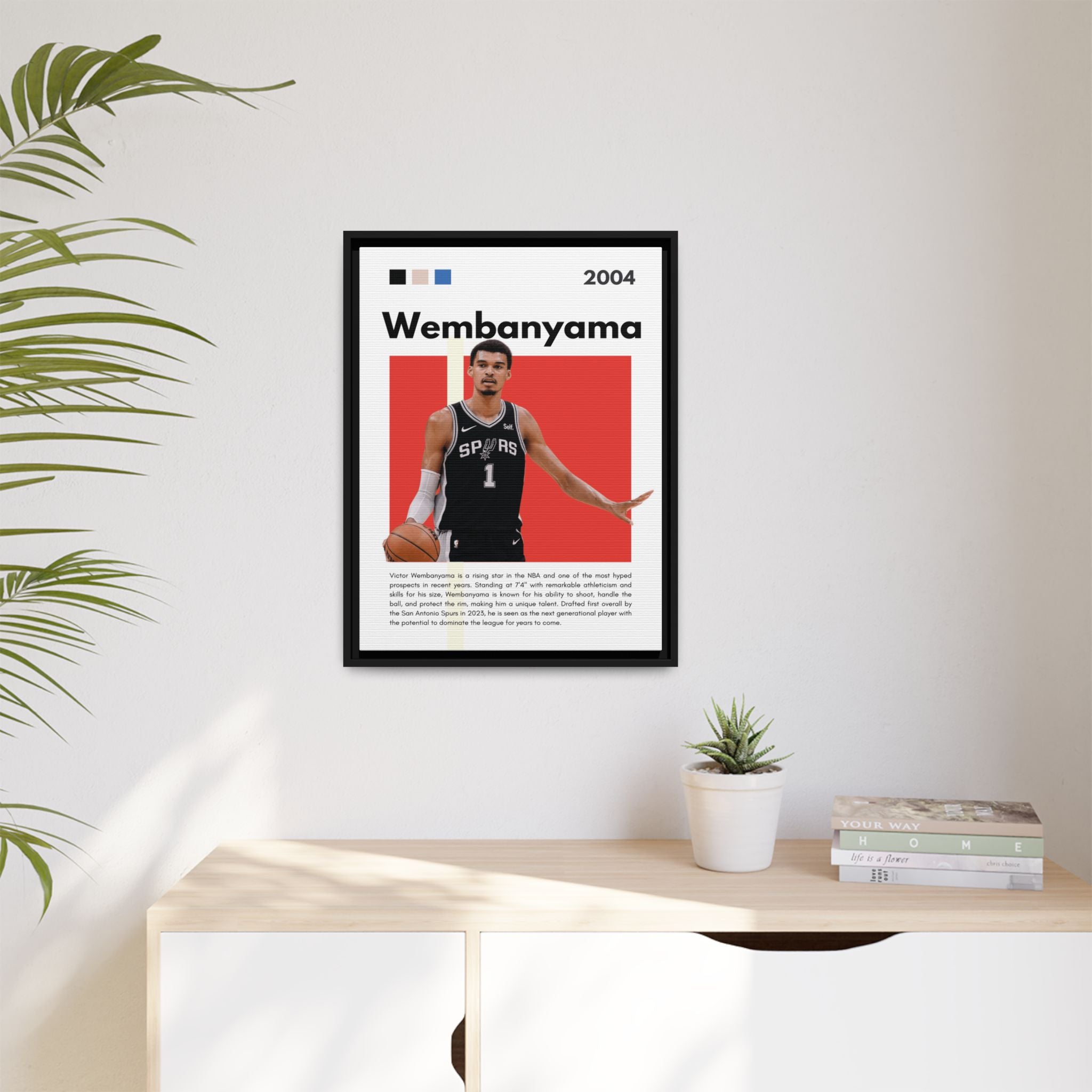 Wembanyama Rising - Canvas Wall Art