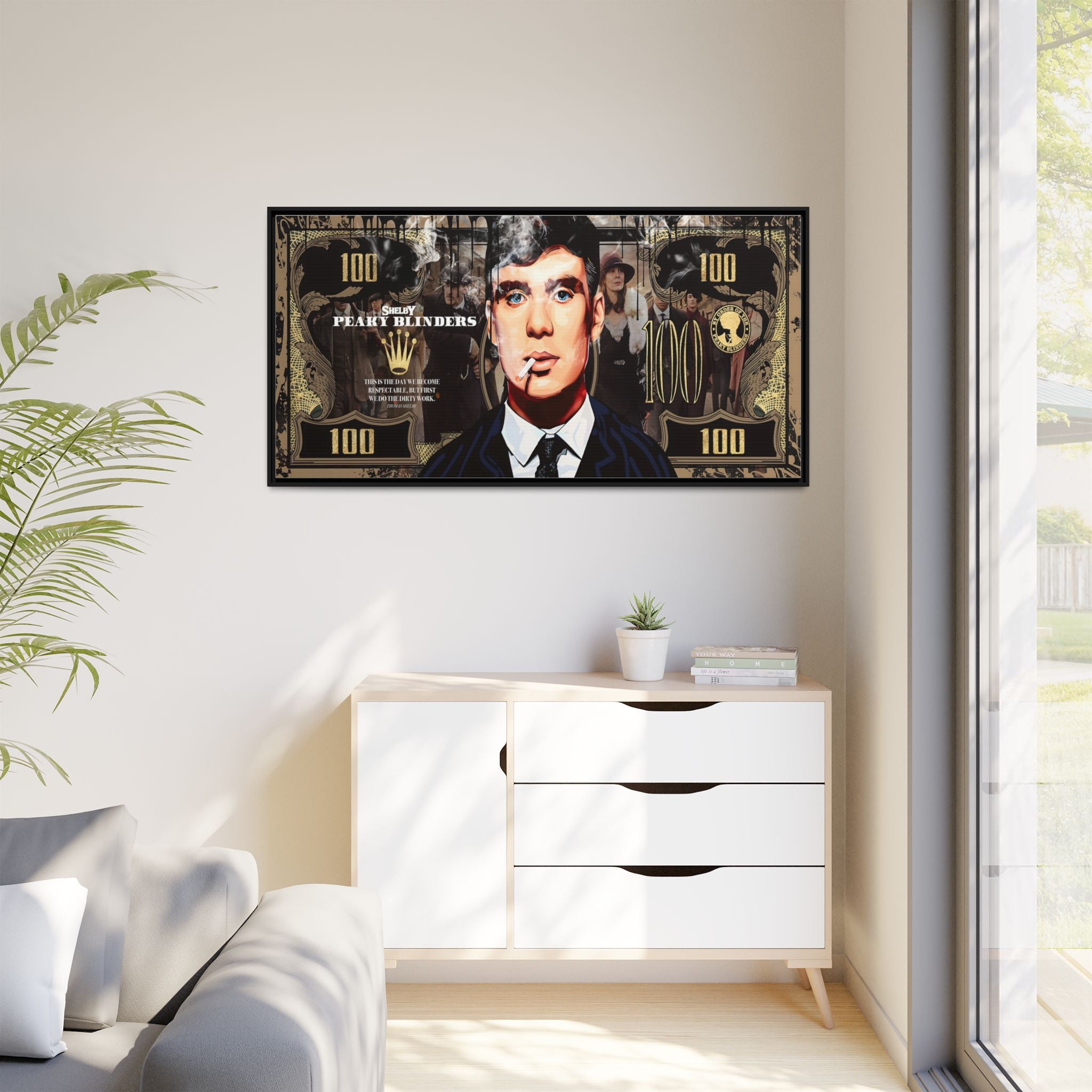 Peaky Blinders Reign: Shelby Empire Rising, Vintage Gangster Art Portrait - Canvas Wall Art
