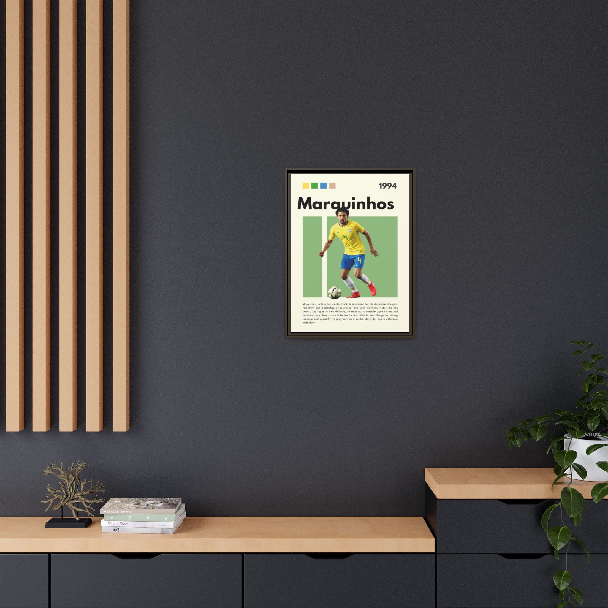 Marquinhos: Defensive Maestro - Canvas Wall Art