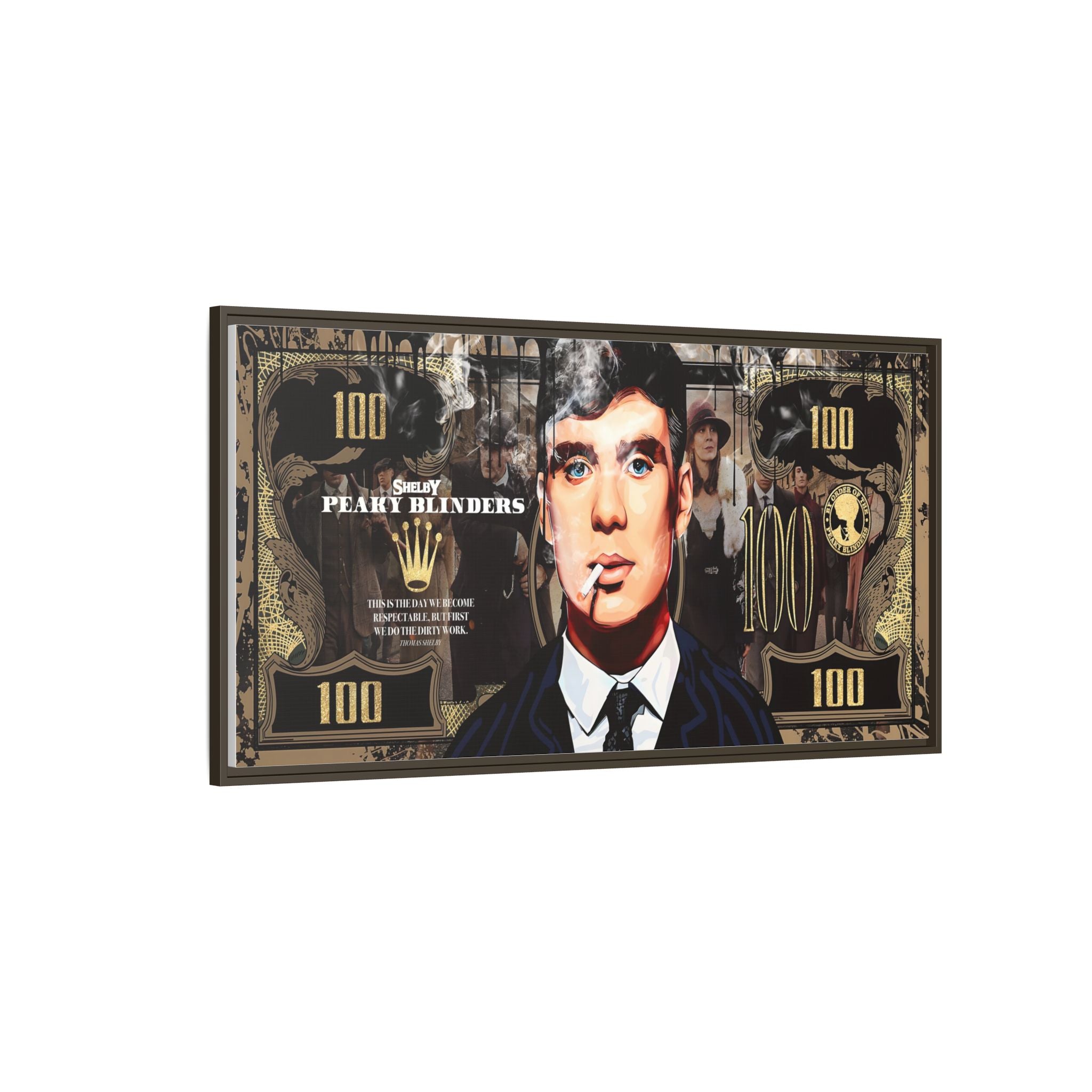 Peaky Blinders Reign: Shelby Empire Rising, Vintage Gangster Art Portrait - Canvas Wall Art