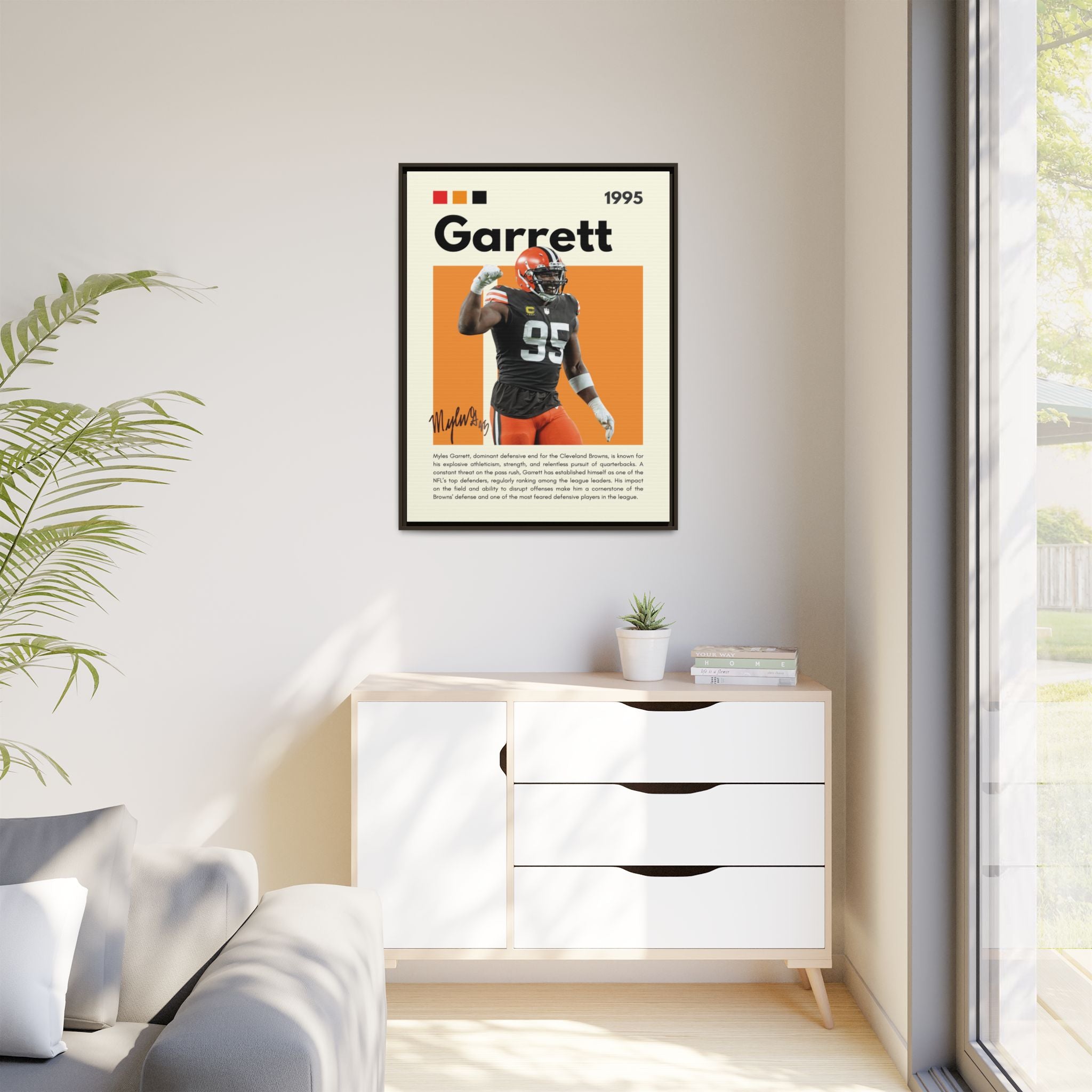 Myles Garrett: Beast of the Browns - Canvas Wall Art