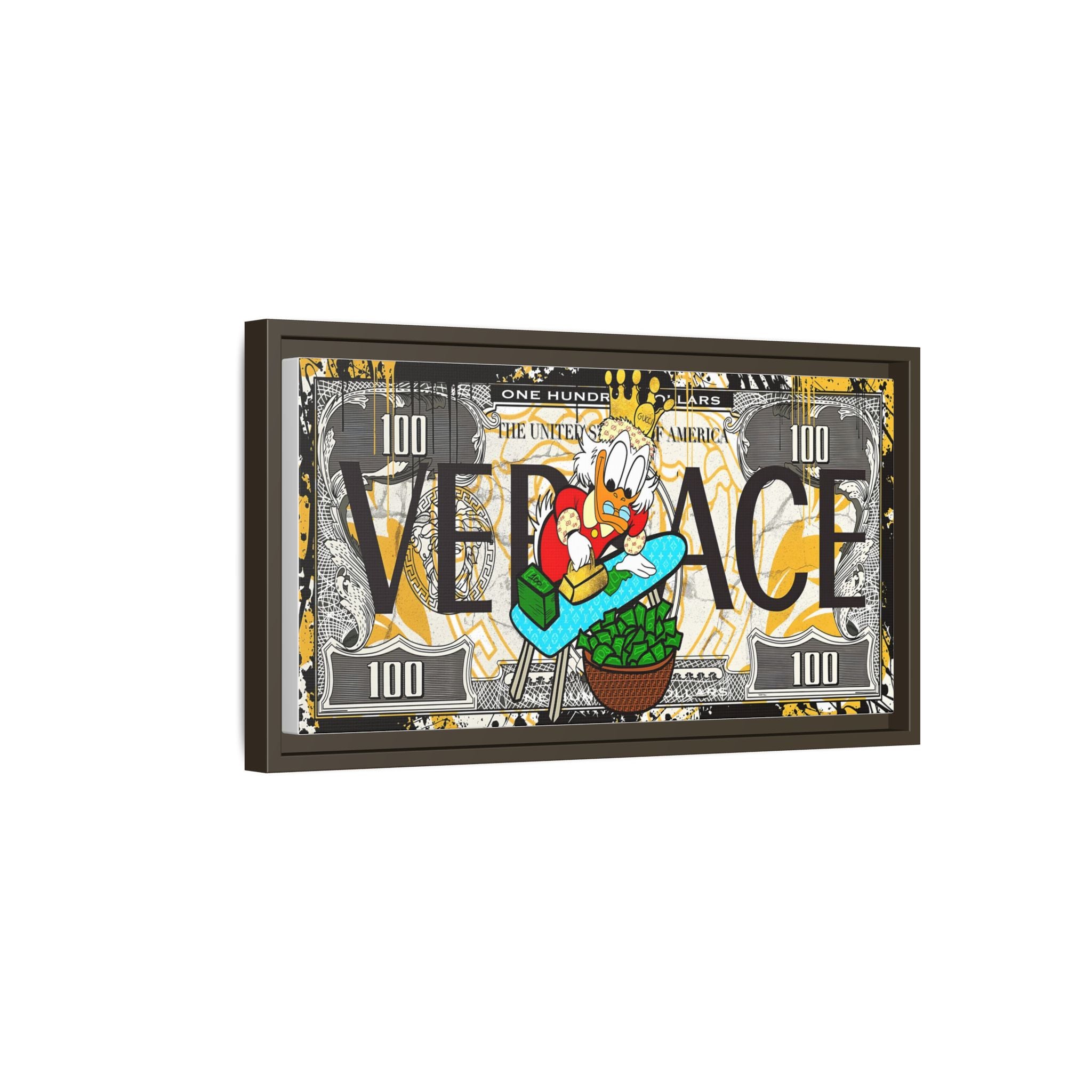 Duckonomics: Pop Art Currency Remix, Urban Financial Whimsy - Canvas Wall Art