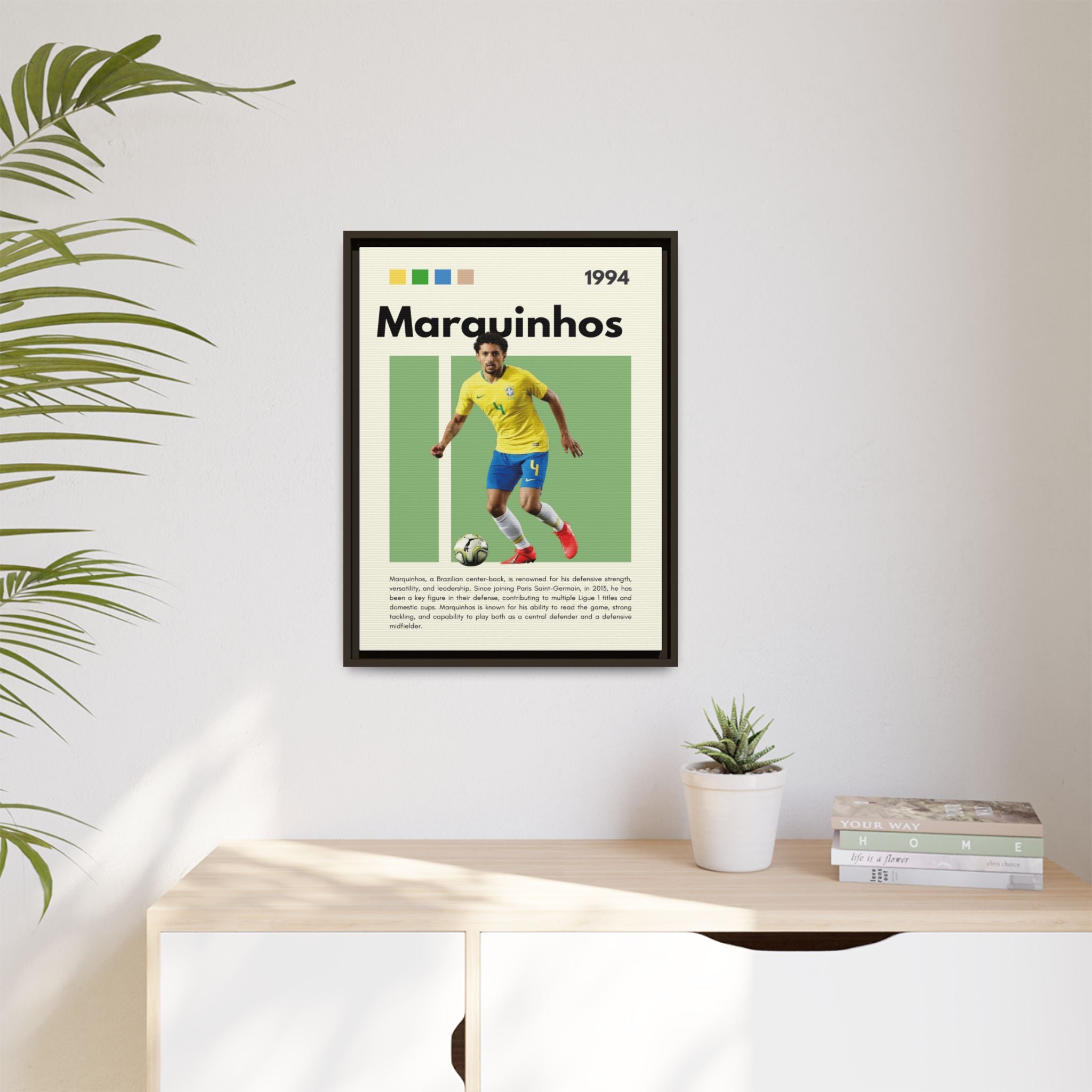 Marquinhos: Defensive Maestro - Canvas Wall Art