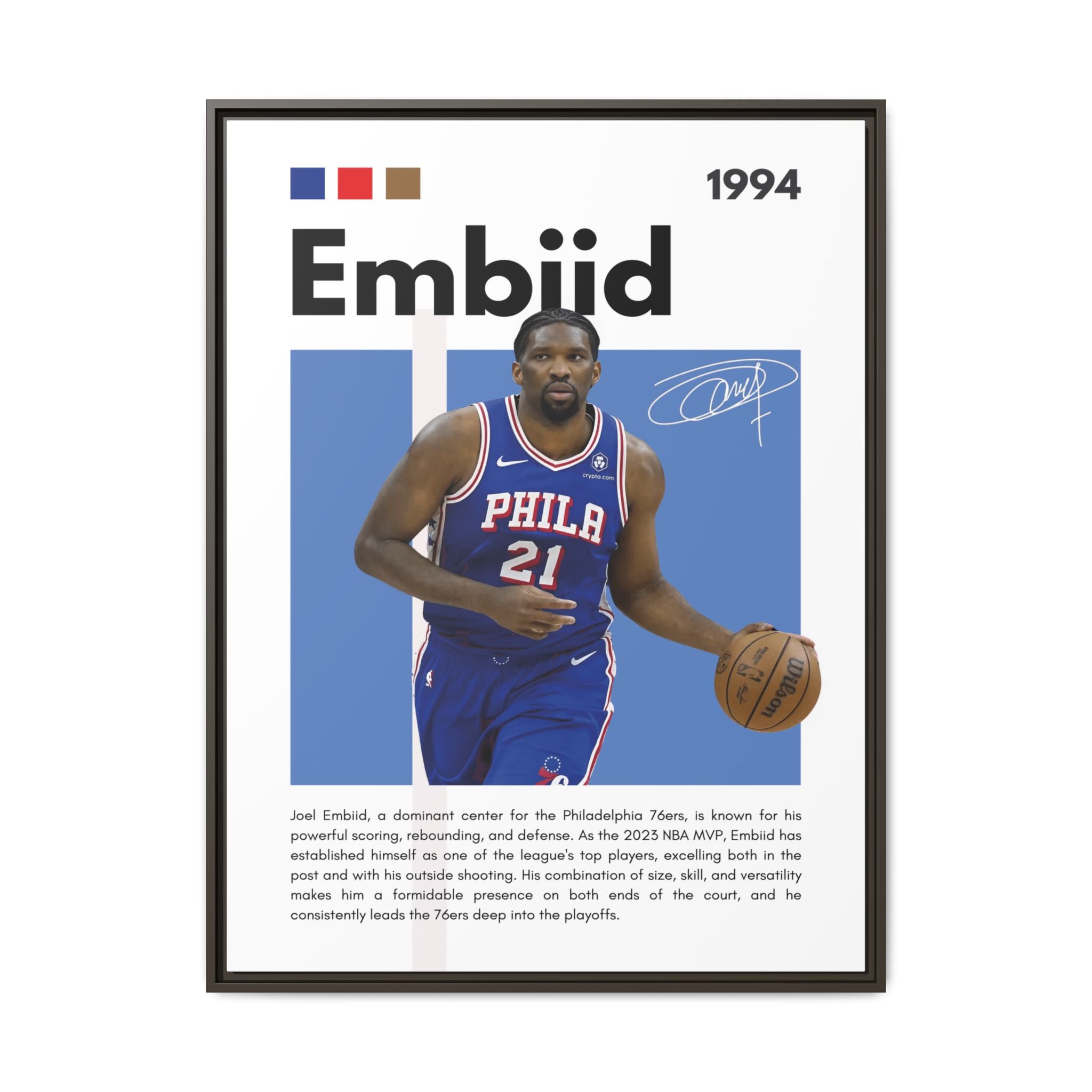 Embiid MVP - Canvas Wall Art