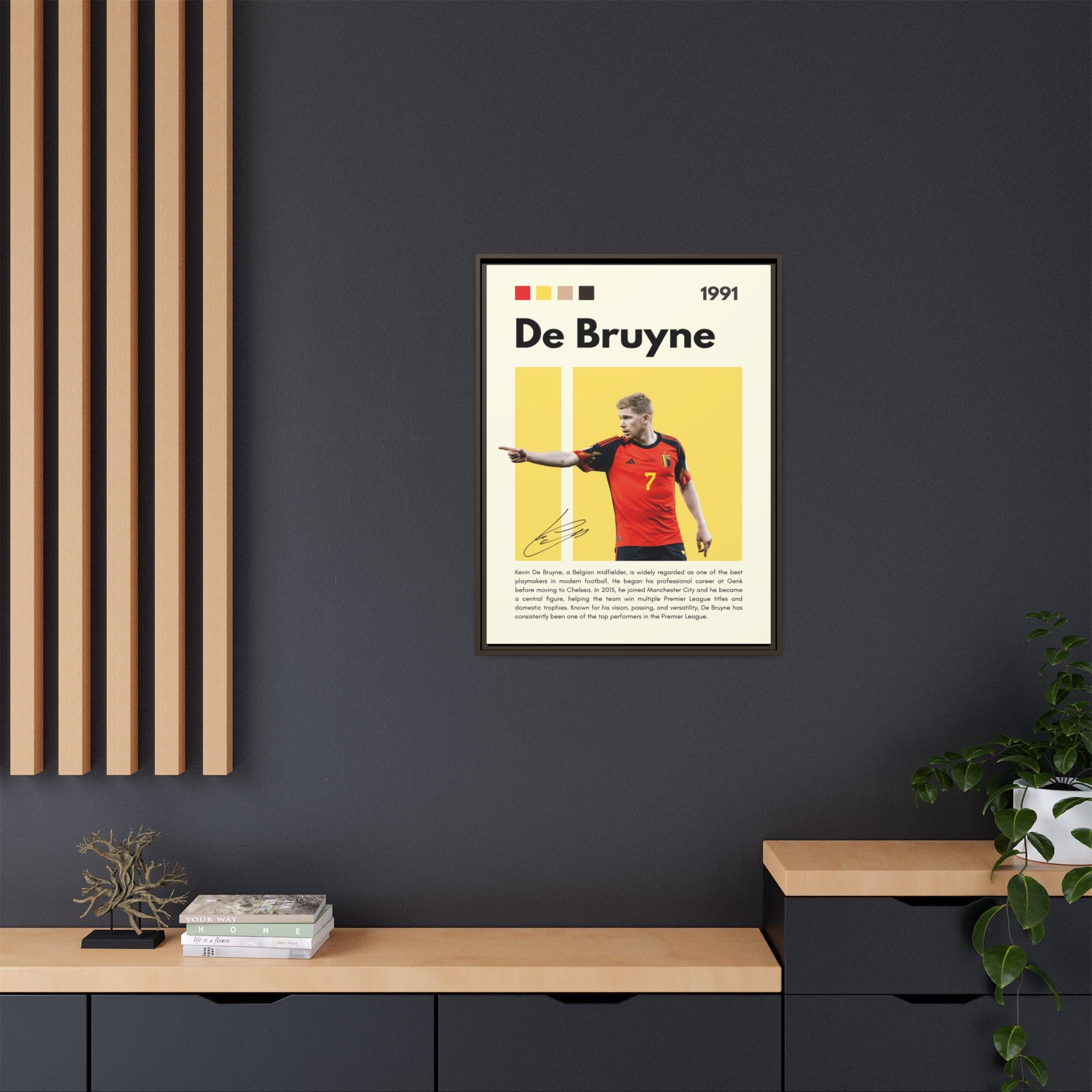 De Bruyne: Football's Maestro - Canvas Wall Art