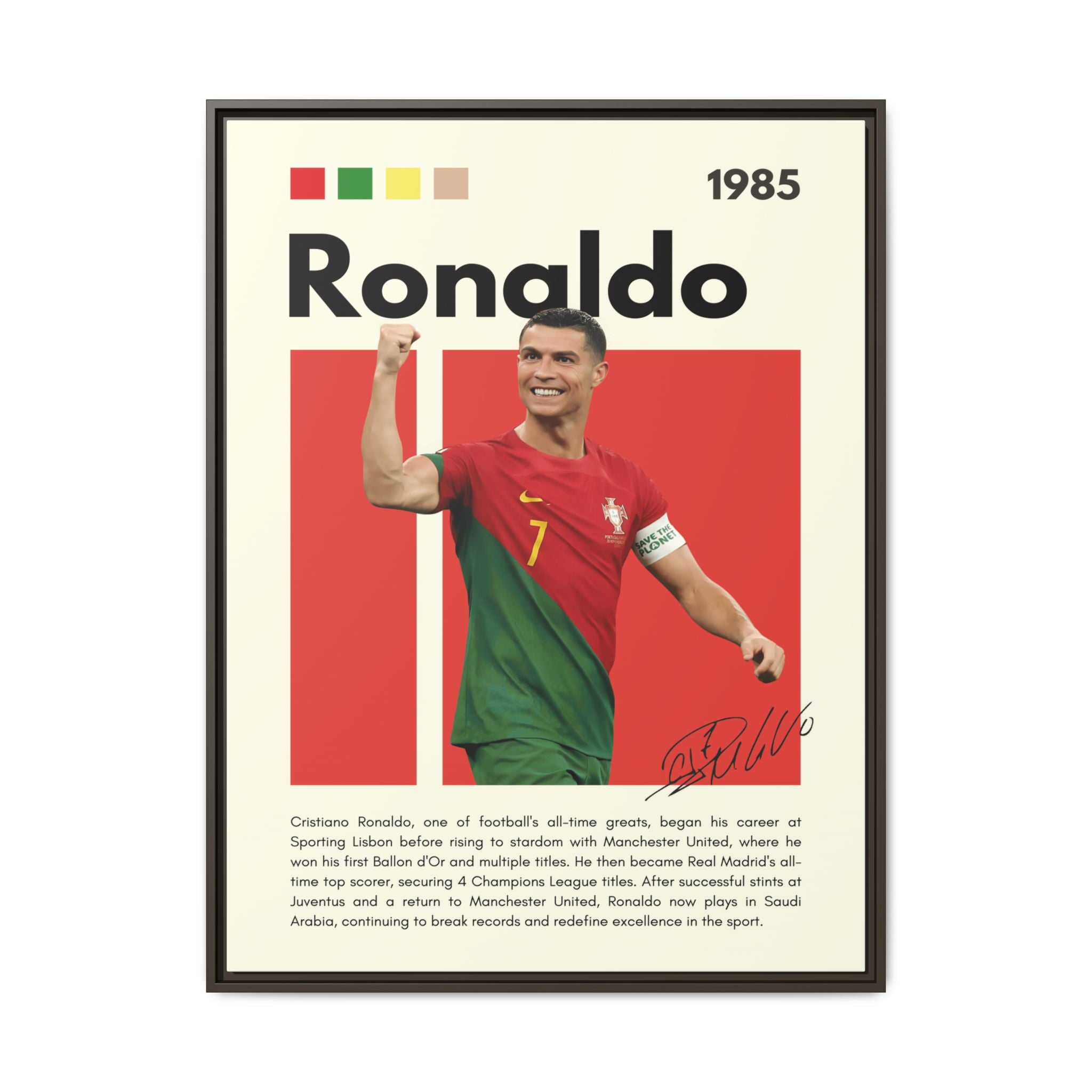Ronaldo: King of Football - Canvas Wall Art