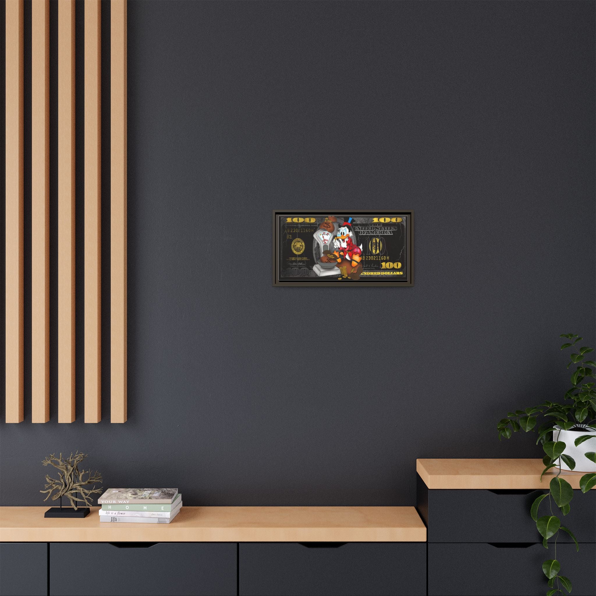 Wealth of Imagination: Disney Pop Art Economics, Financial Whimsy Visualization - Canvas Wall Art