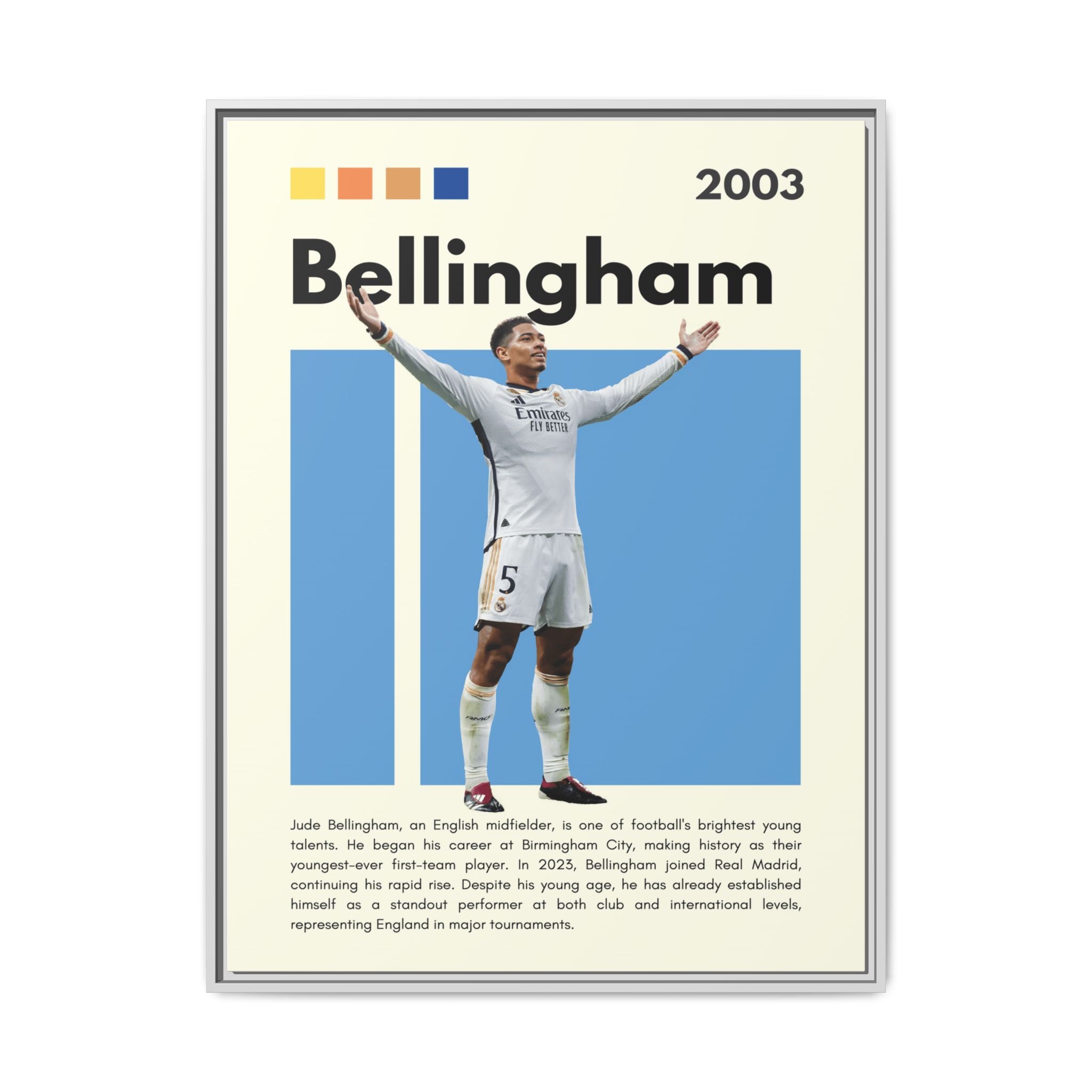 Jude Bellingham: Rising Star - Canvas Wall Art