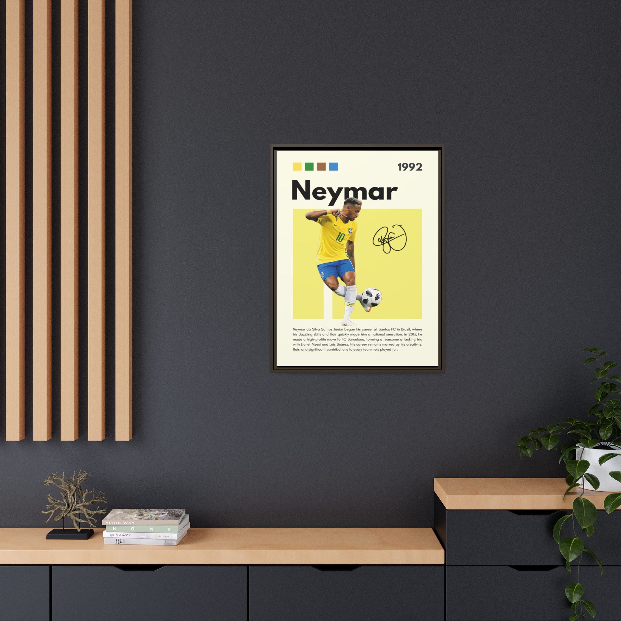 Neymar's Golden Moment - Canvas Wall Art