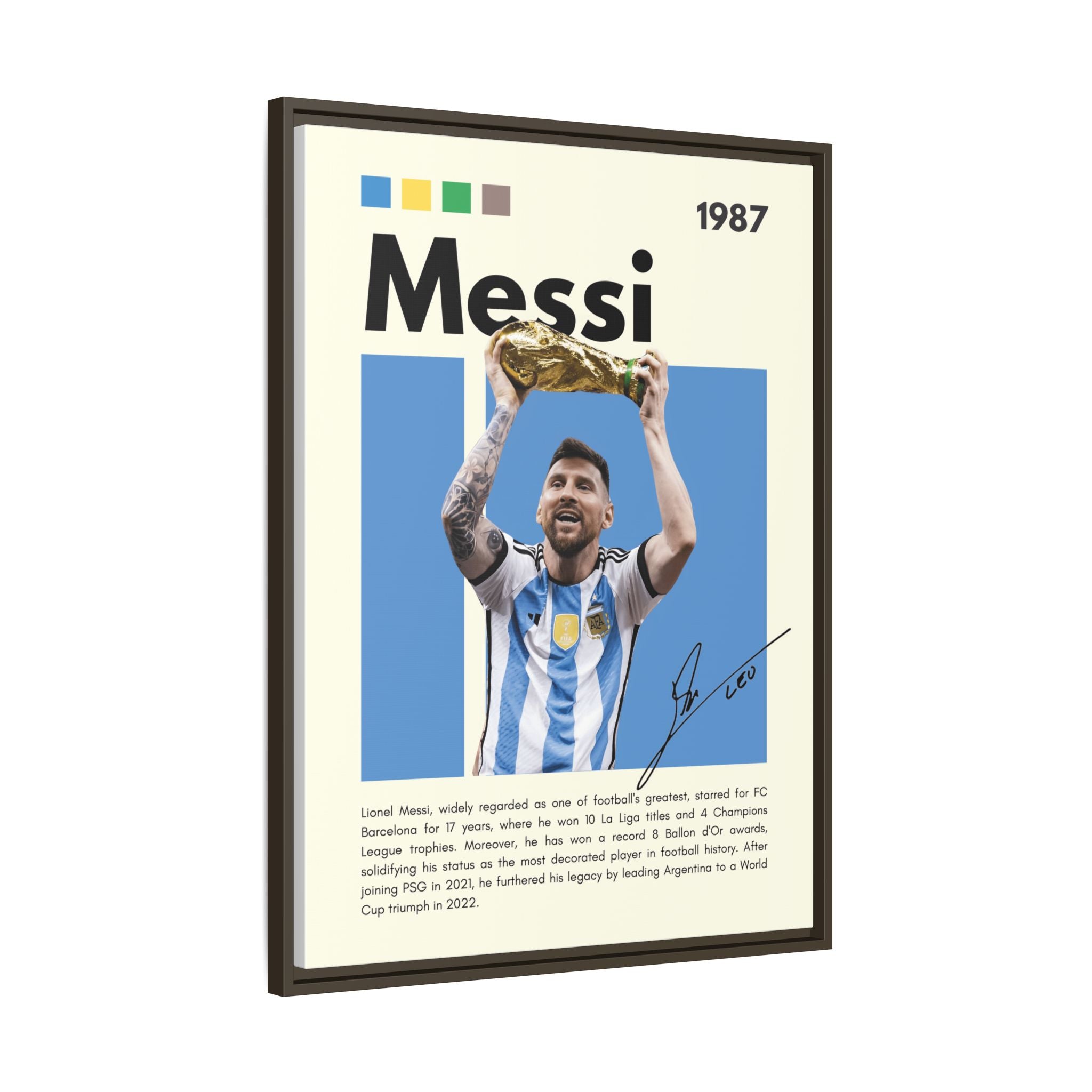 Messi's Triumph - Canvas Wall Art