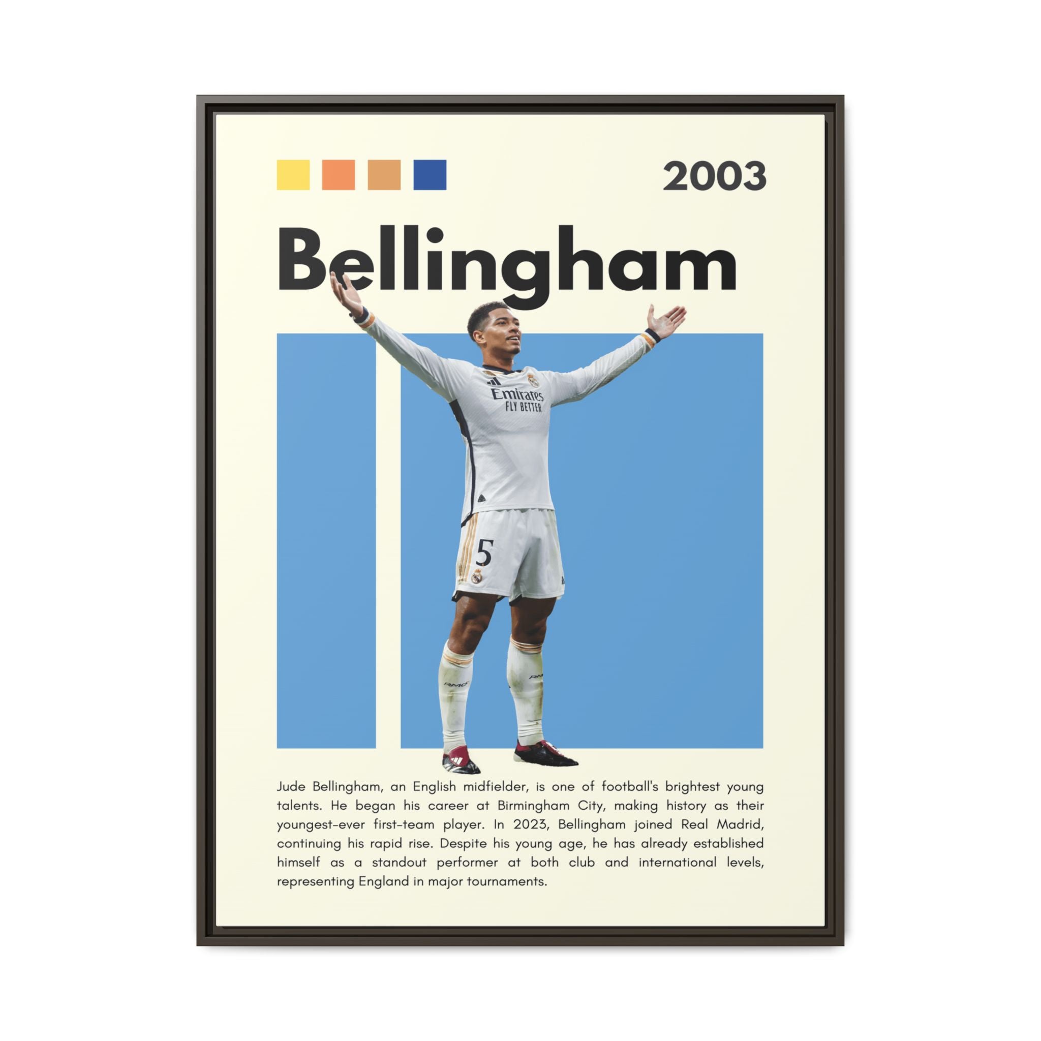 Jude Bellingham: Rising Star - Canvas Wall Art