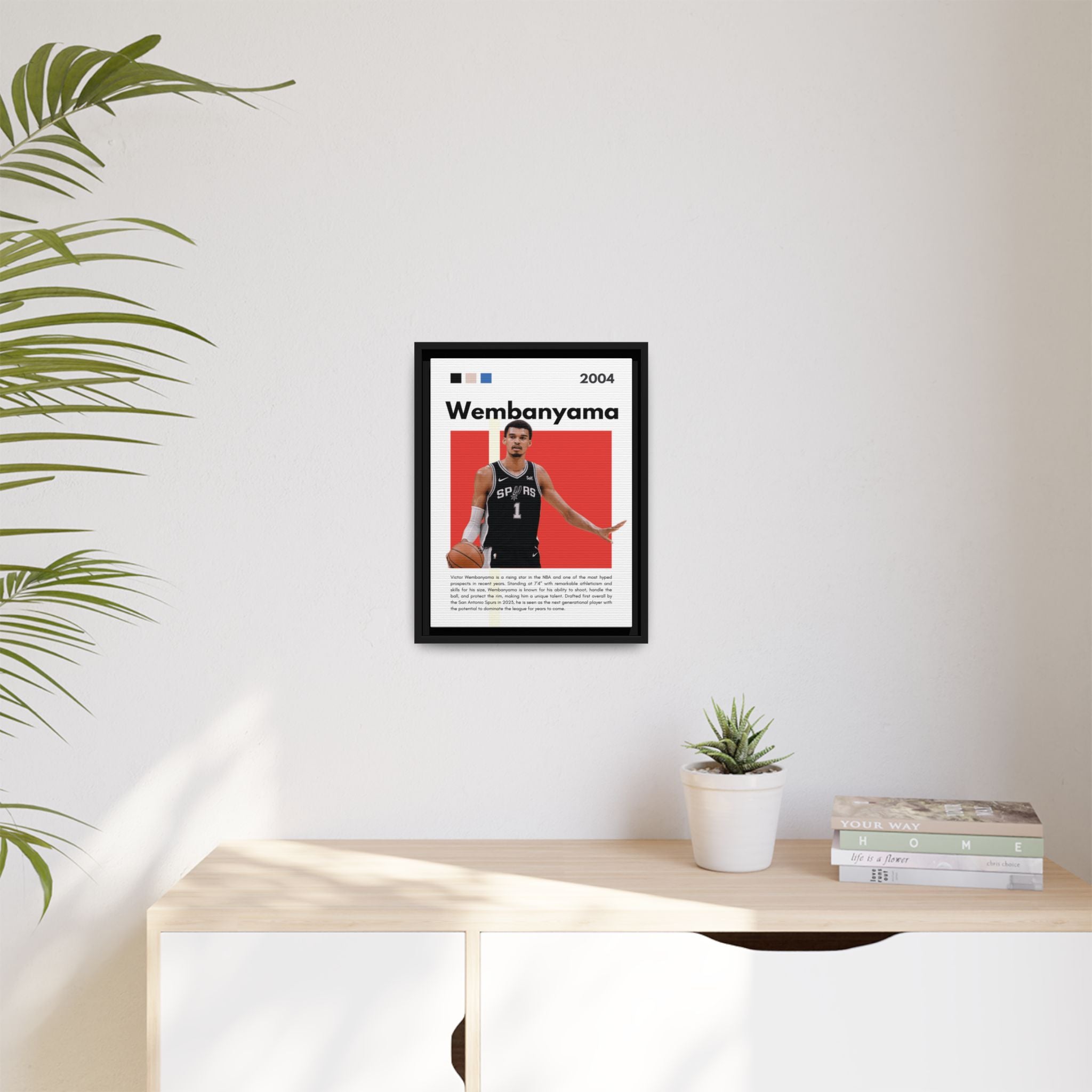Wembanyama Rising - Canvas Wall Art