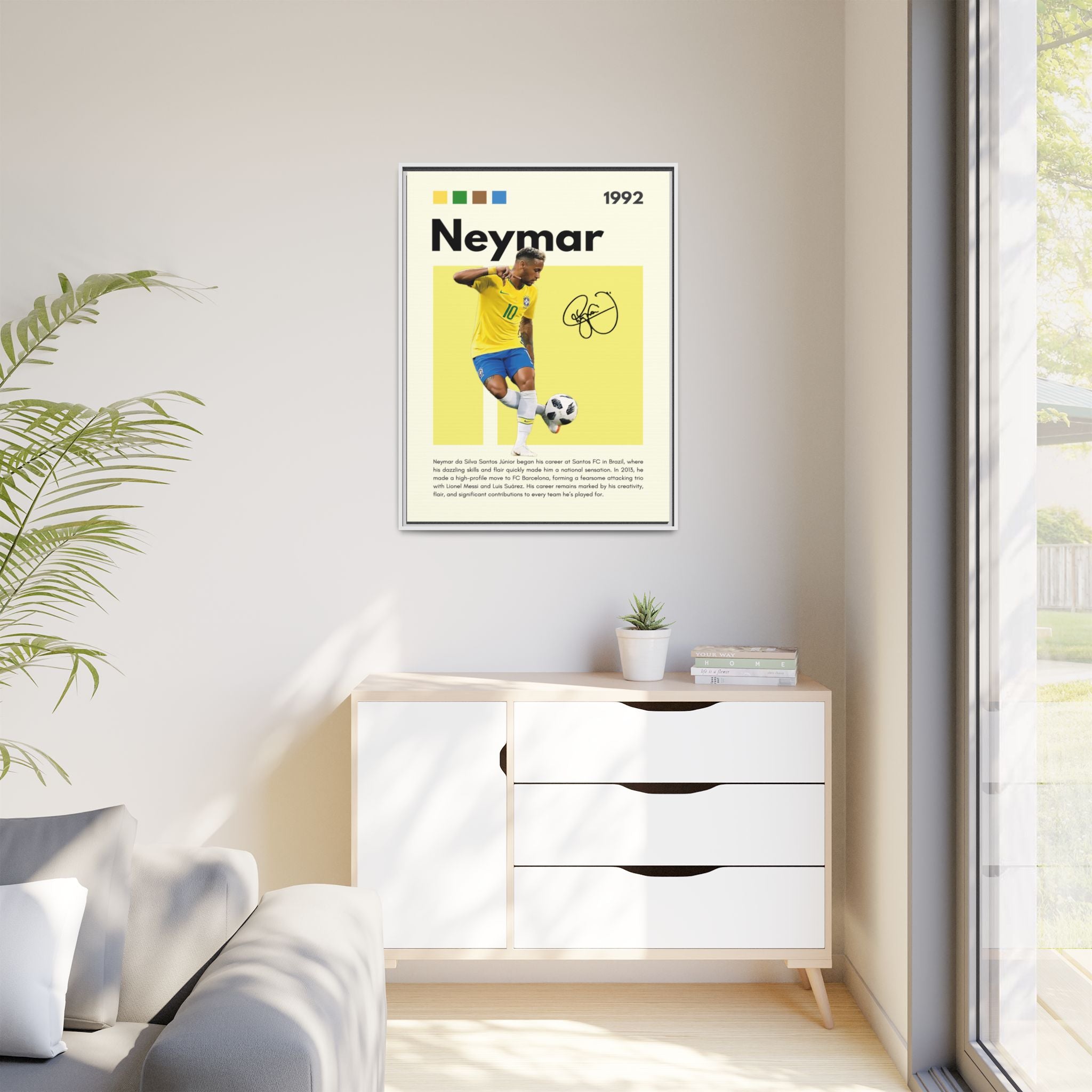 Neymar's Golden Moment - Canvas Wall Art