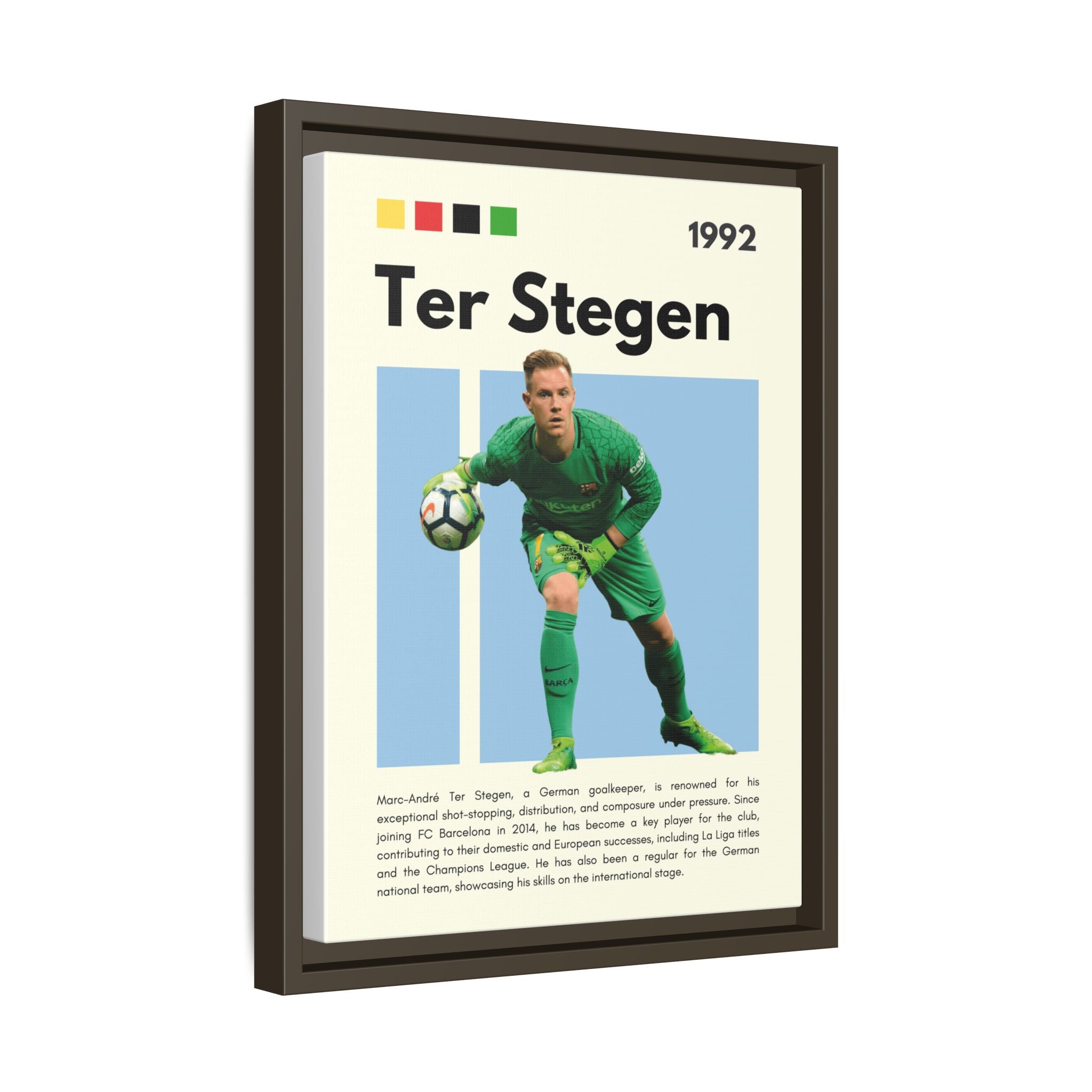 Ter Stegen: Guardian of Barcelona - Canvas Wall Art