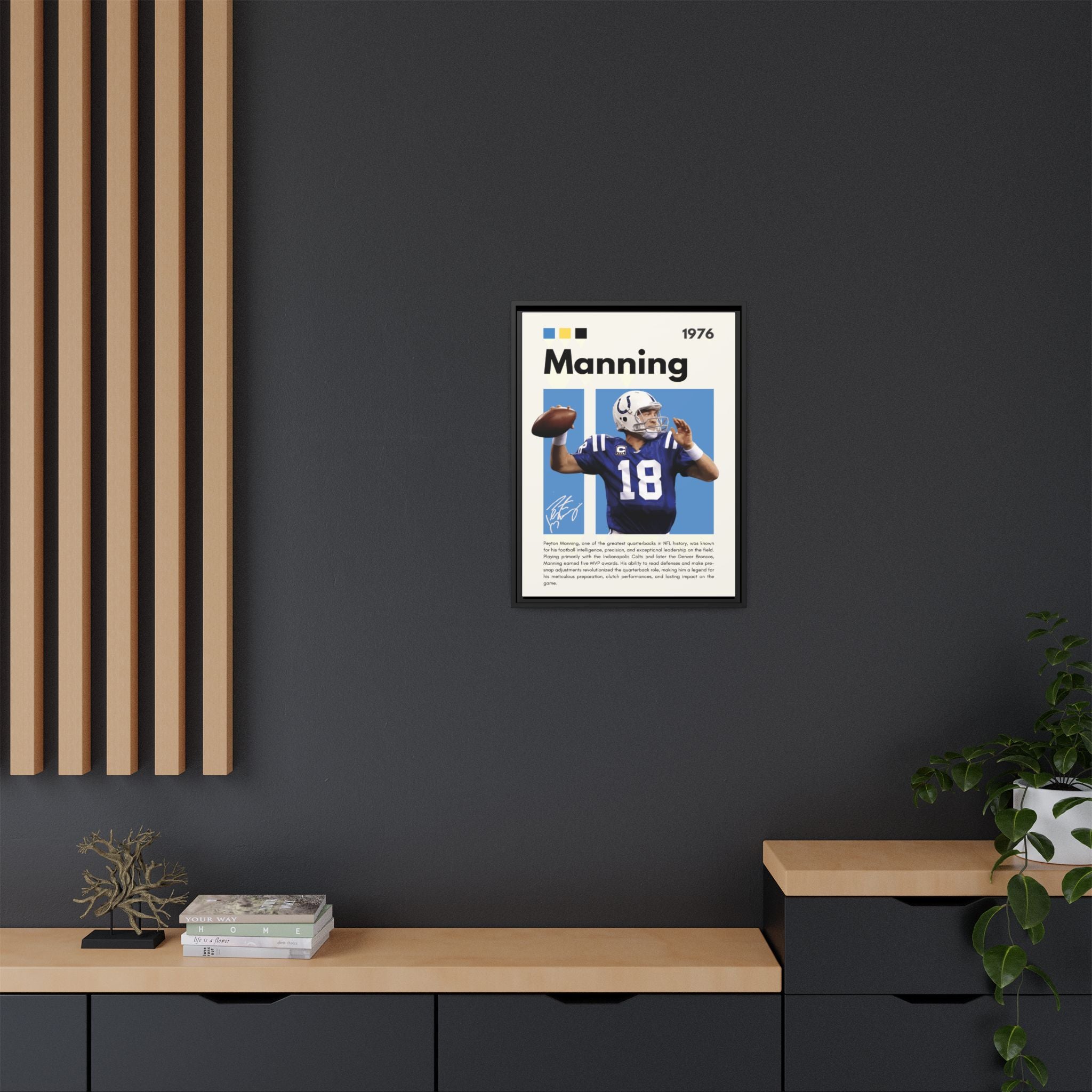 Peyton Manning: Gridiron Genius - Canvas Wall Art