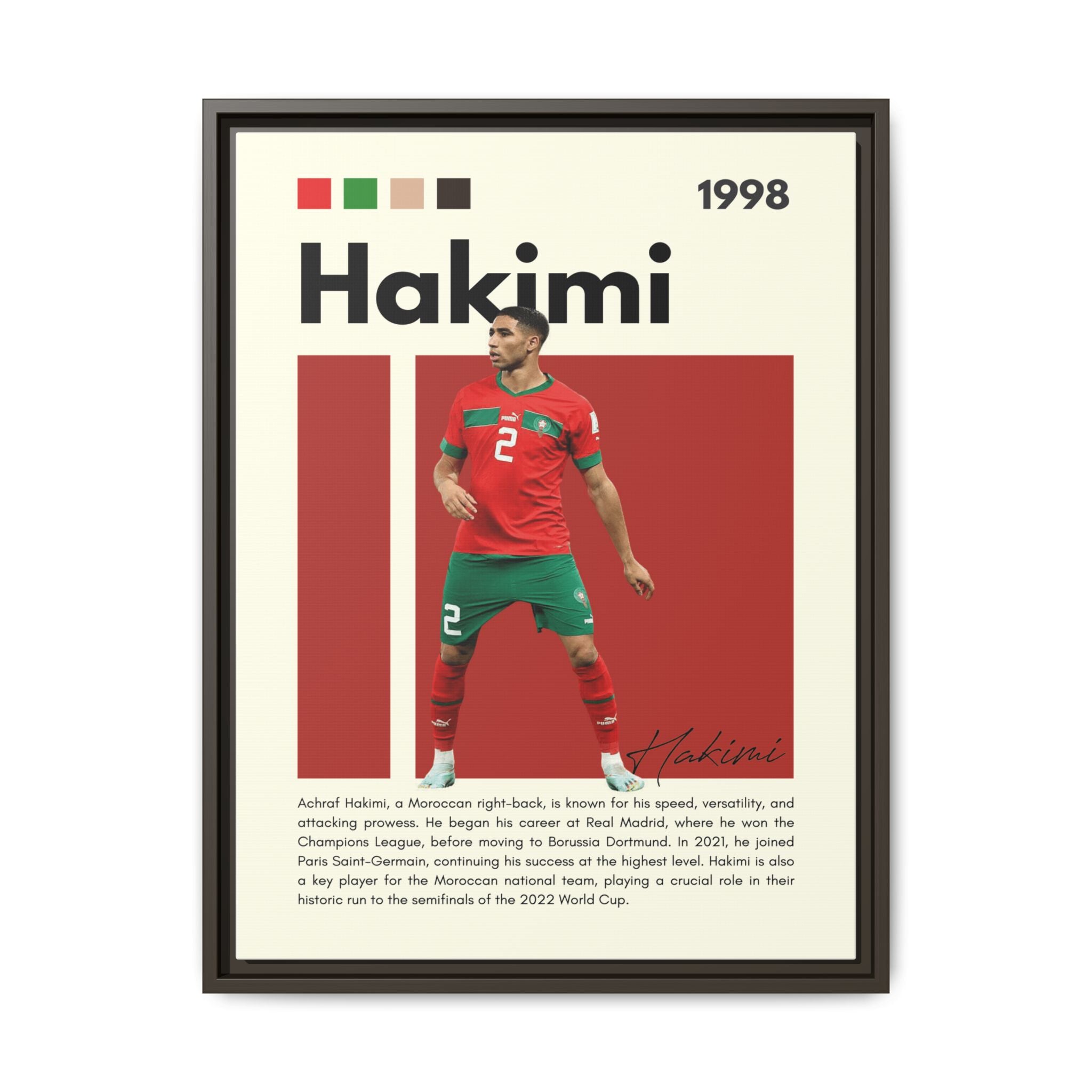 Hakimi: Lightning of Morocco - Canvas Wall Art