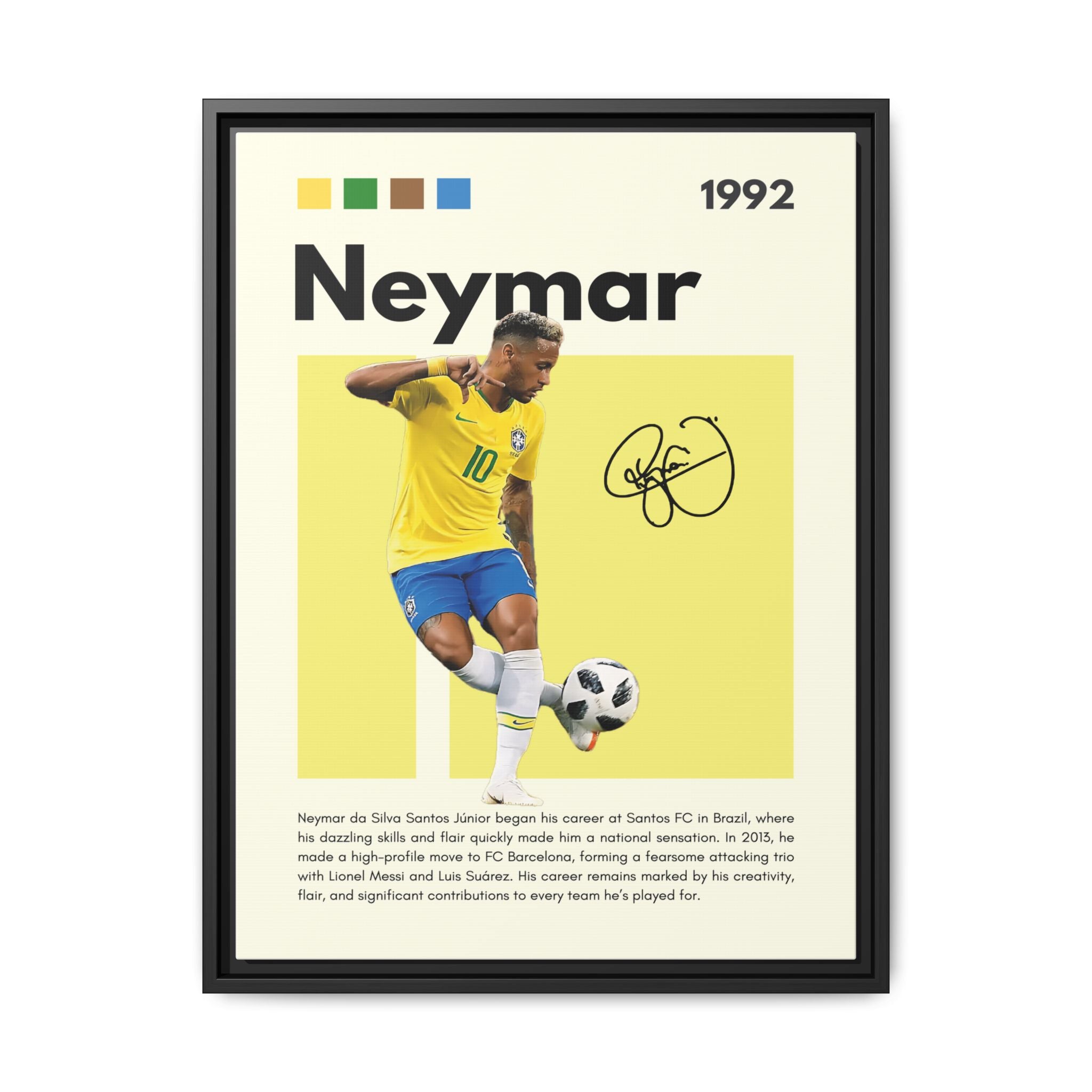 Neymar's Golden Moment - Canvas Wall Art