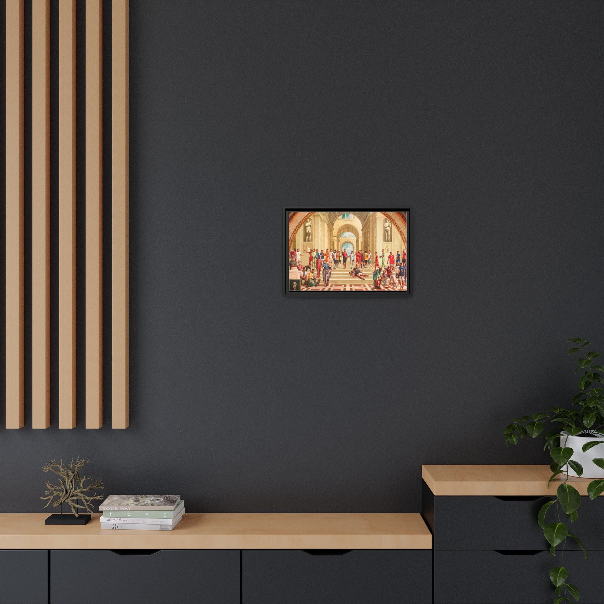 Pantheon of Football Glory: World Cup 2022 Immortalized, Global Soccer Legends Memorialized - Canvas Wall Art