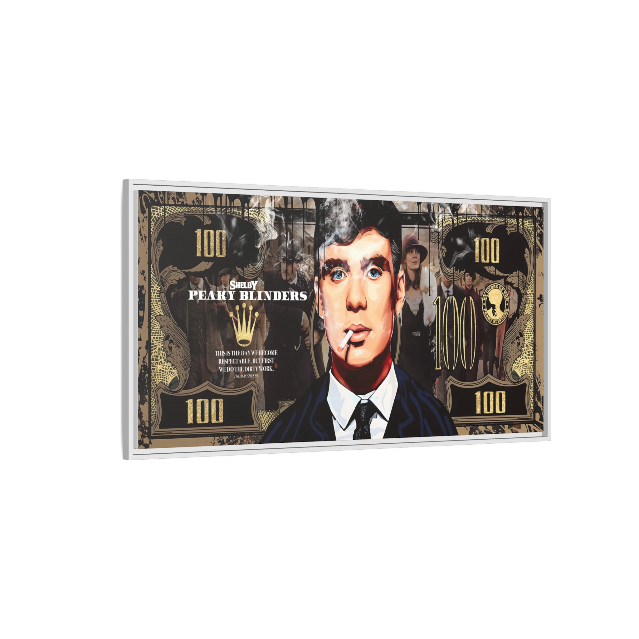 Peaky Blinders Reign: Shelby Empire Rising, Vintage Gangster Art Portrait - Canvas Wall Art