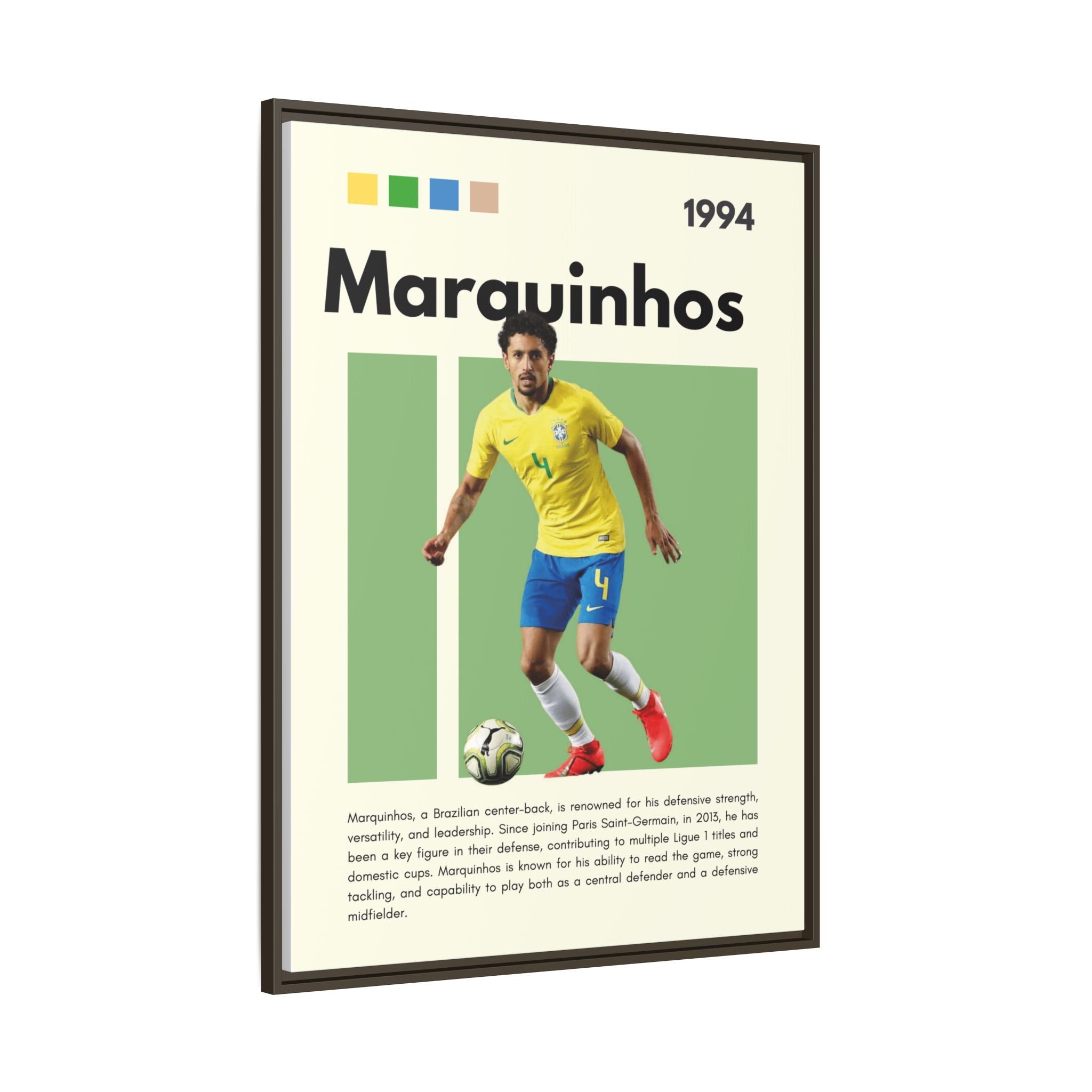 Marquinhos: Defensive Maestro - Canvas Wall Art